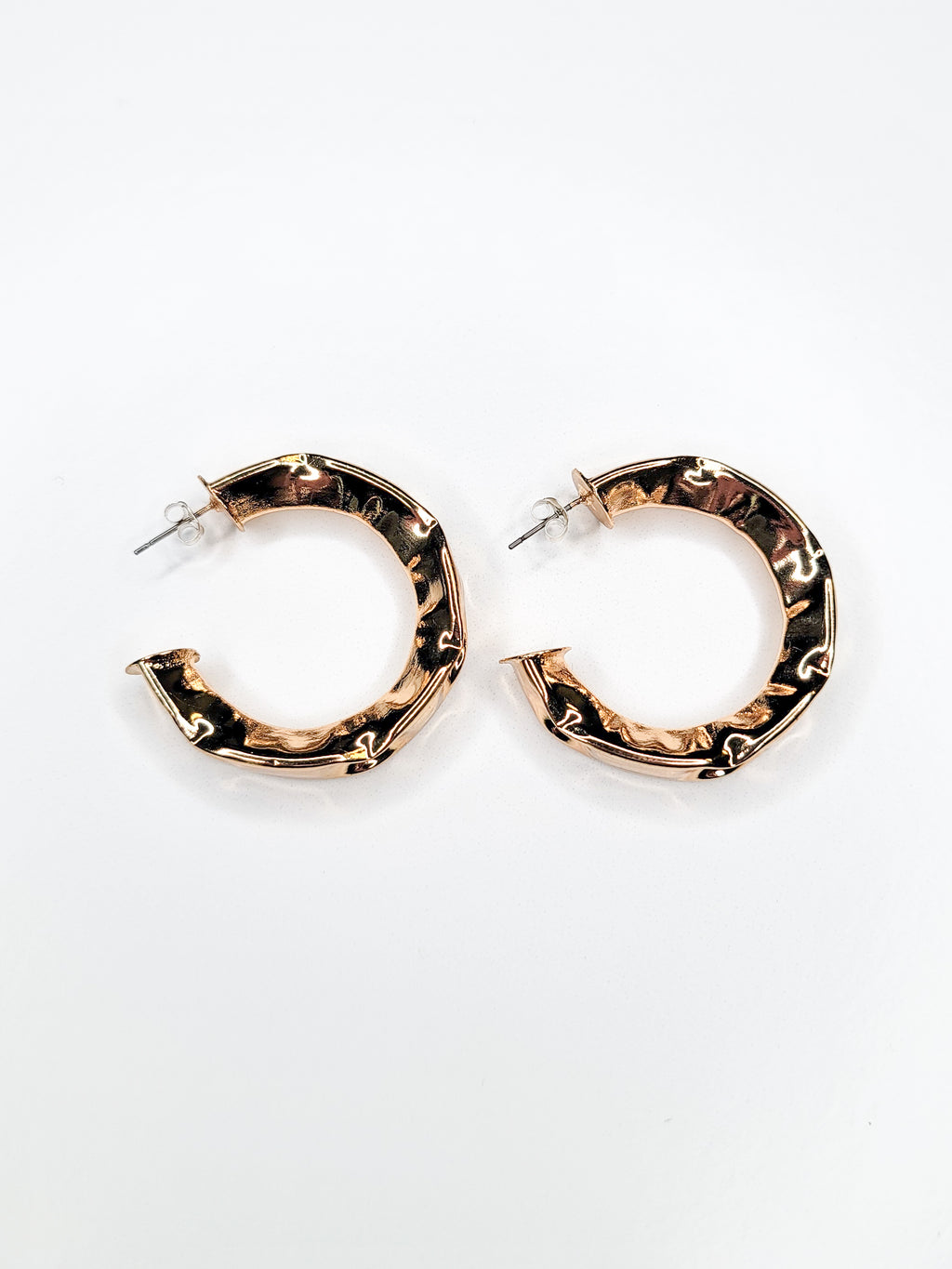 1980s Pinched Brass C-Hoops