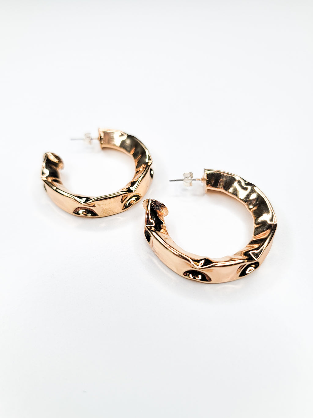 1980s Pinched Brass C-Hoops