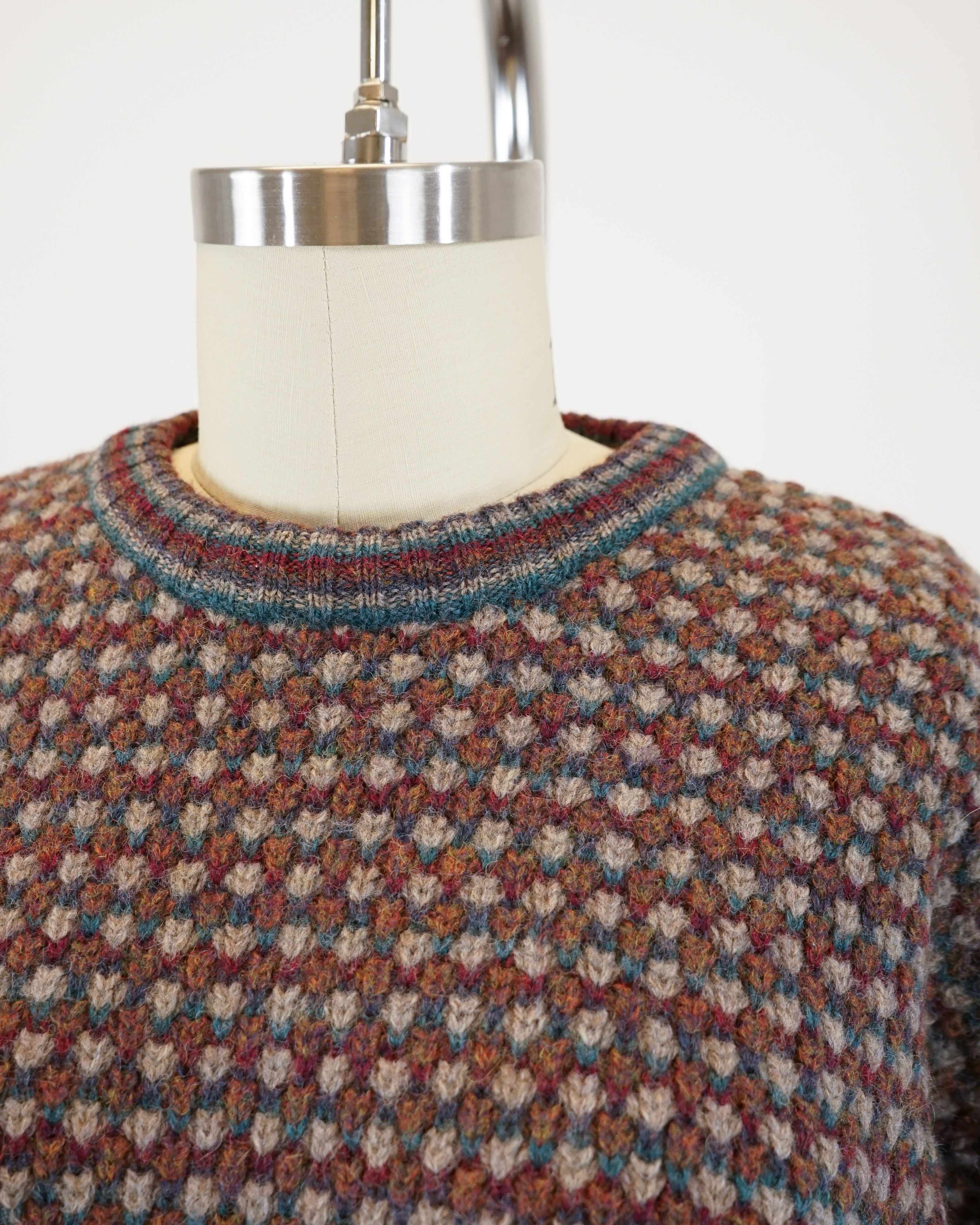 1990s Textured Crewneck Sweater