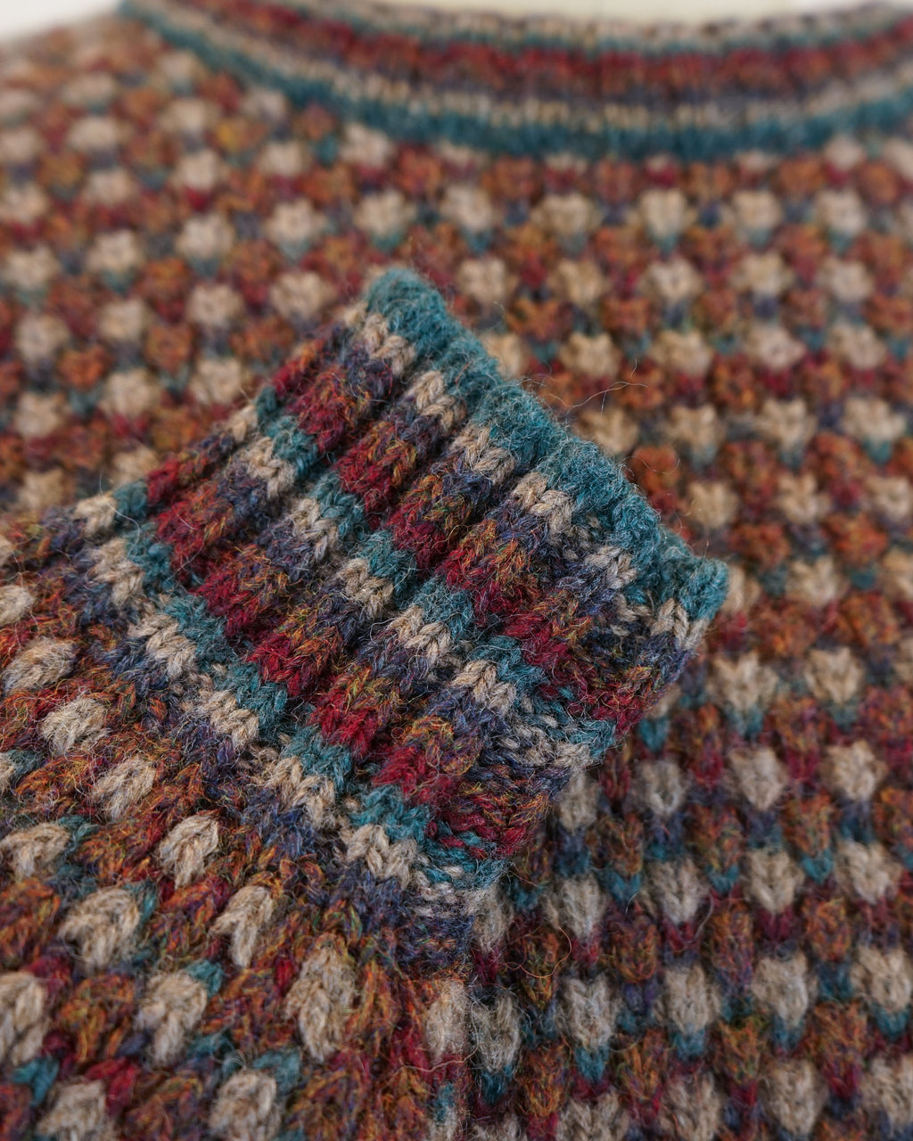 1990s Textured Crewneck Sweater