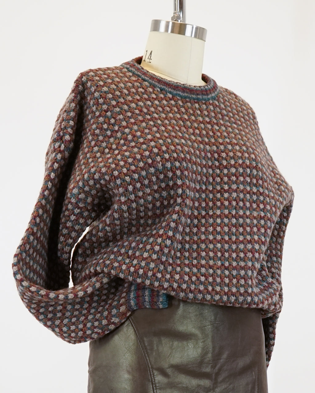 1990s Textured Crewneck Sweater