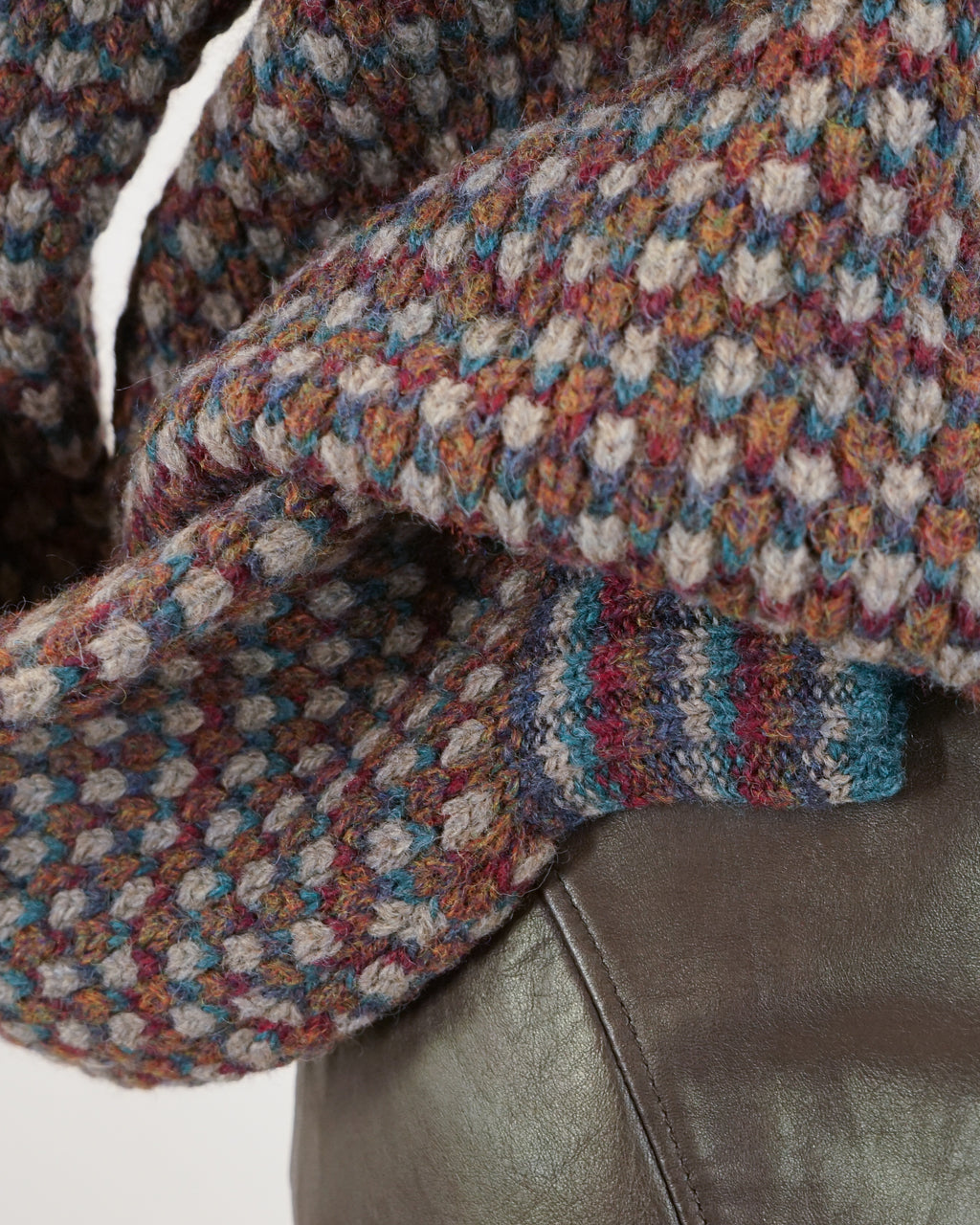 1990s Textured Crewneck Sweater