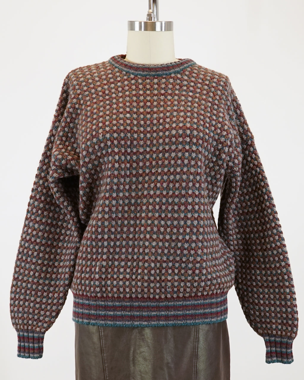 1990s Textured Crewneck Sweater