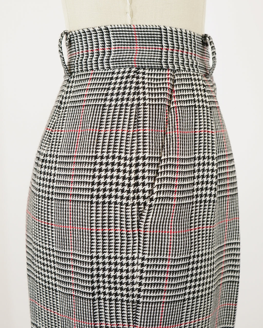 1980s Ungaro Ter Wool & Linen Blend Glen Check Pants