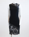 00s Ultra Sexy Black Lace w Red Lining Mini Dress