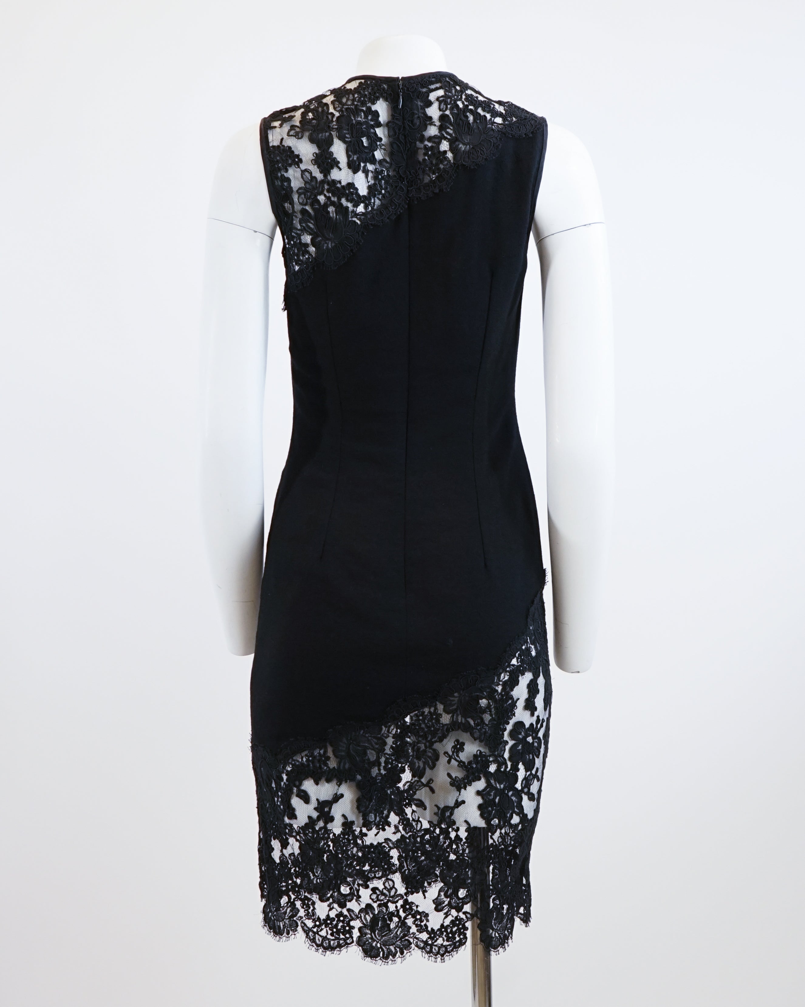 00s Ultra Sexy Black Lace w Red Lining Mini Dress