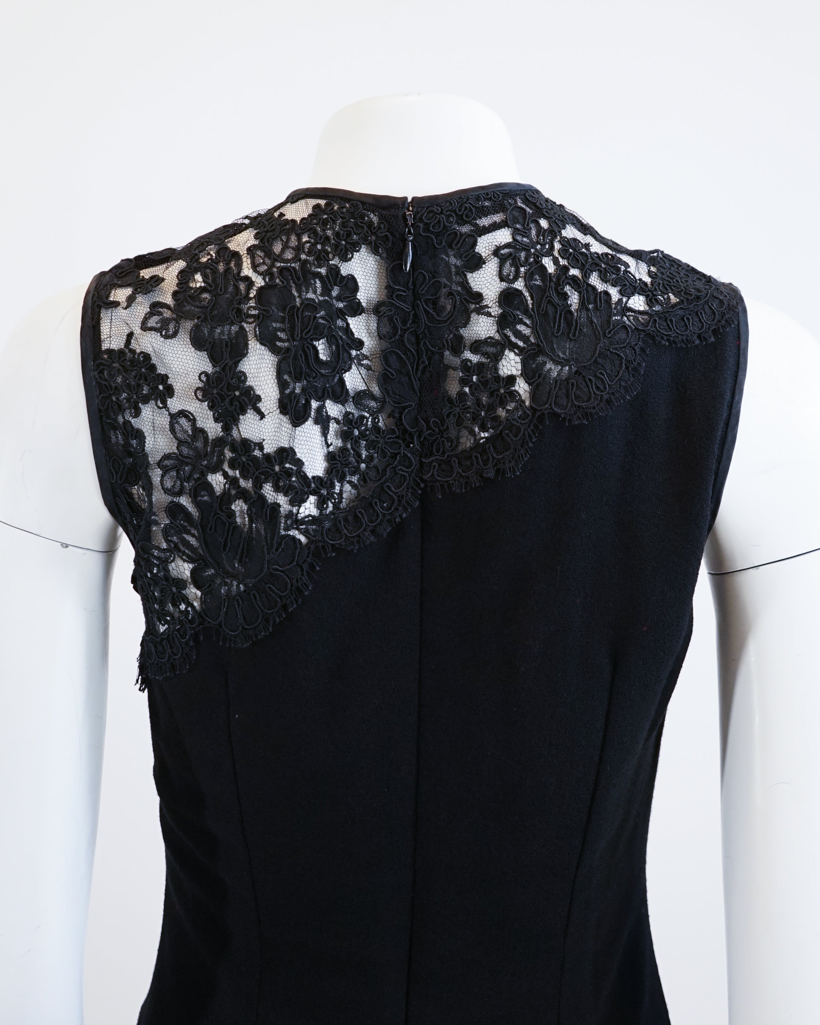 00s Ultra Sexy Black Lace w Red Lining Mini Dress