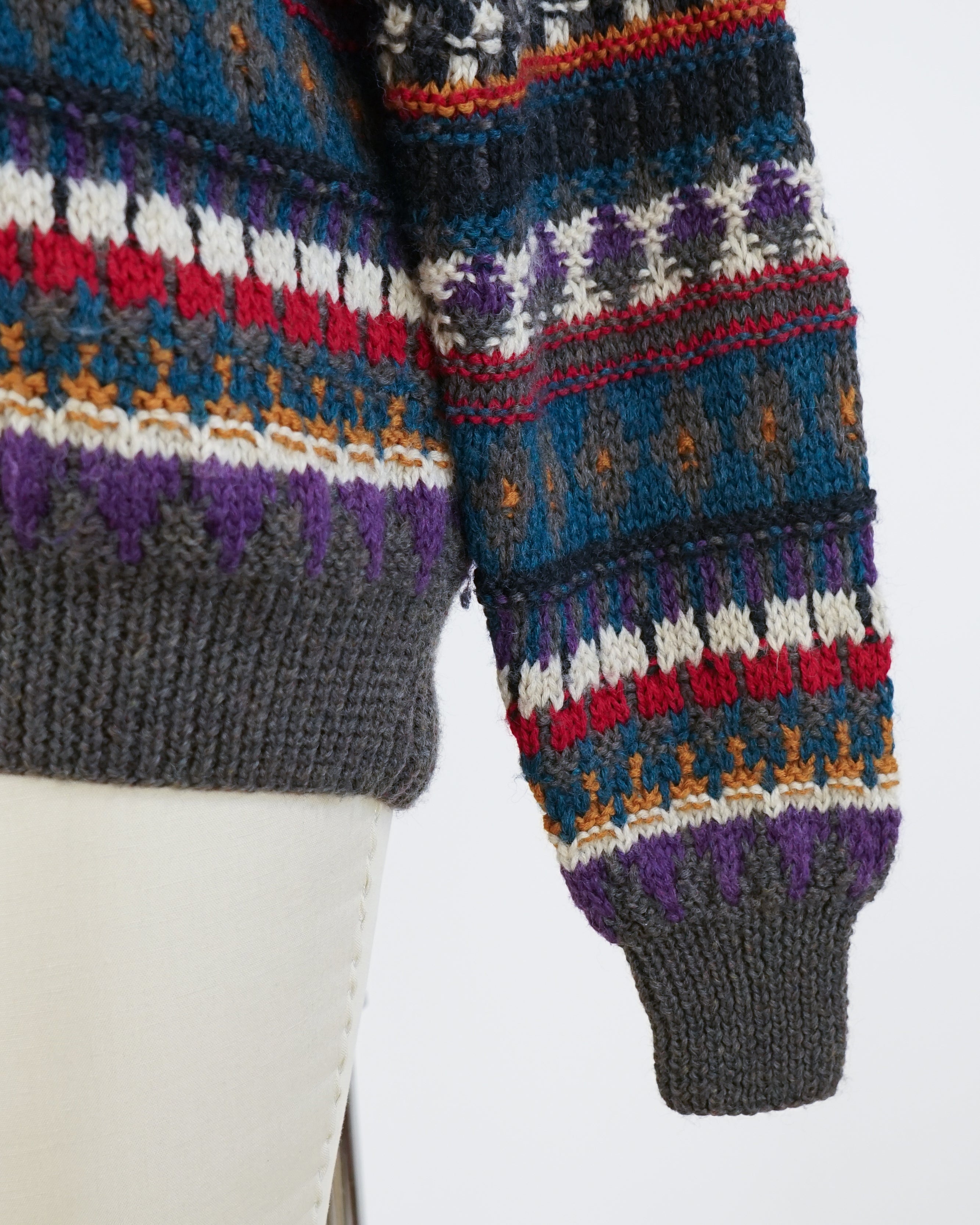 1990s Hand Knit Popover Sweater