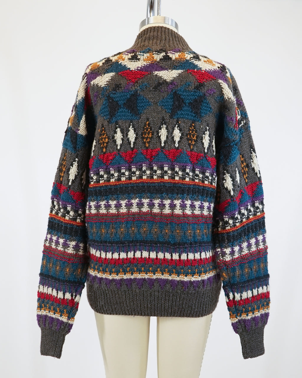 1990s Hand Knit Popover Sweater