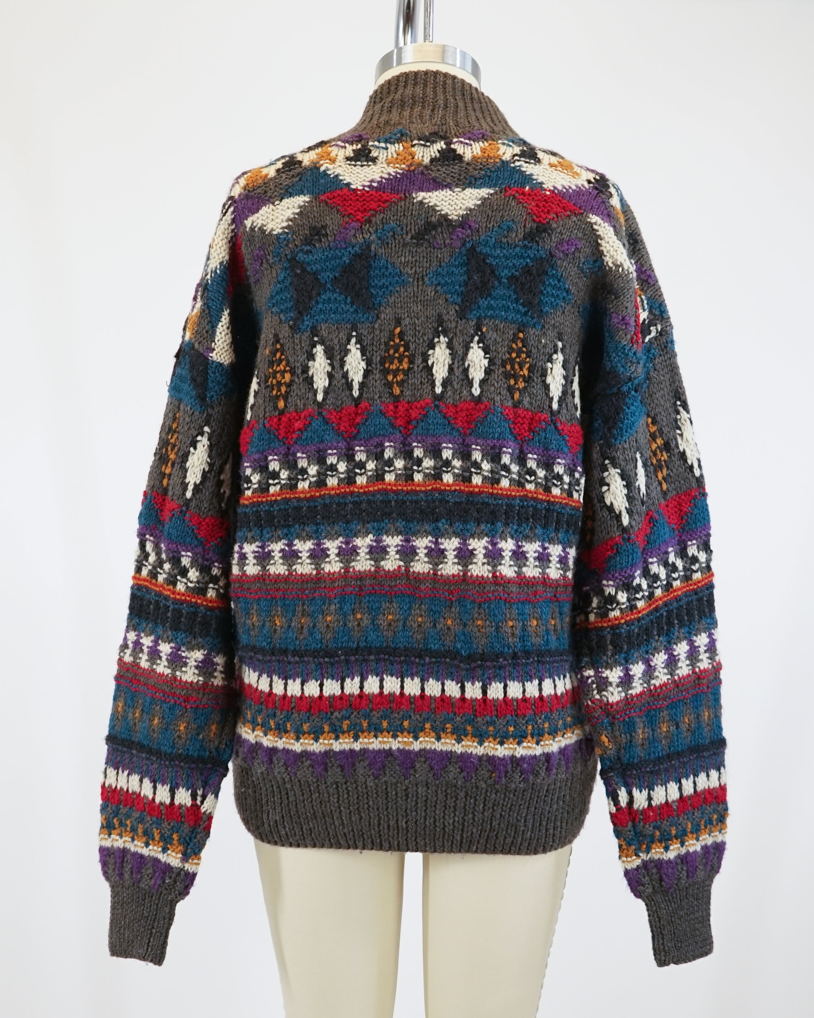 1990s Hand Knit Popover Sweater