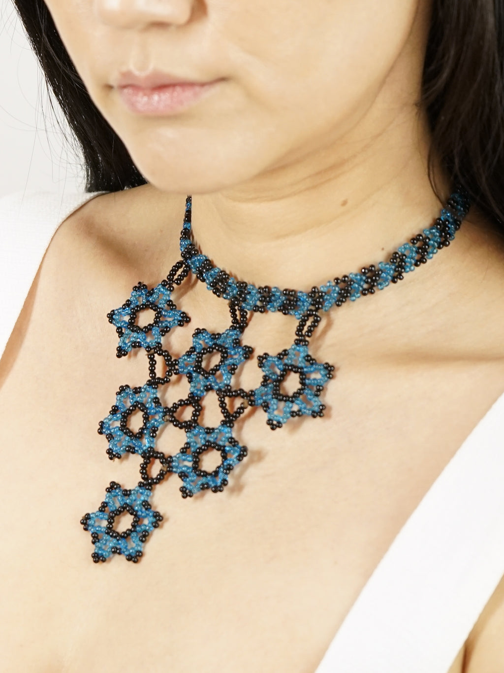 1960s Beaded Festoon Necklace