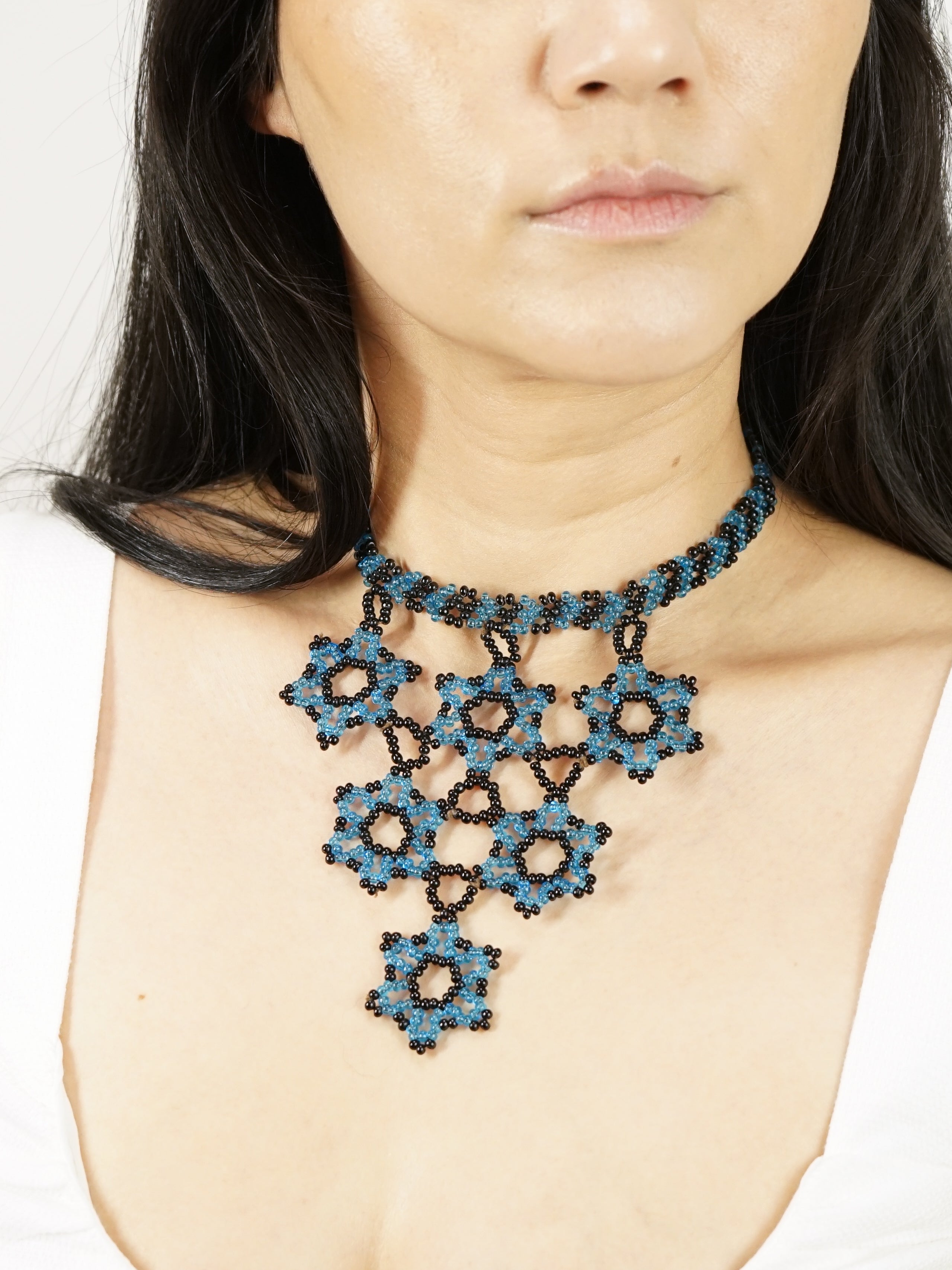 1960s Beaded Festoon Necklace