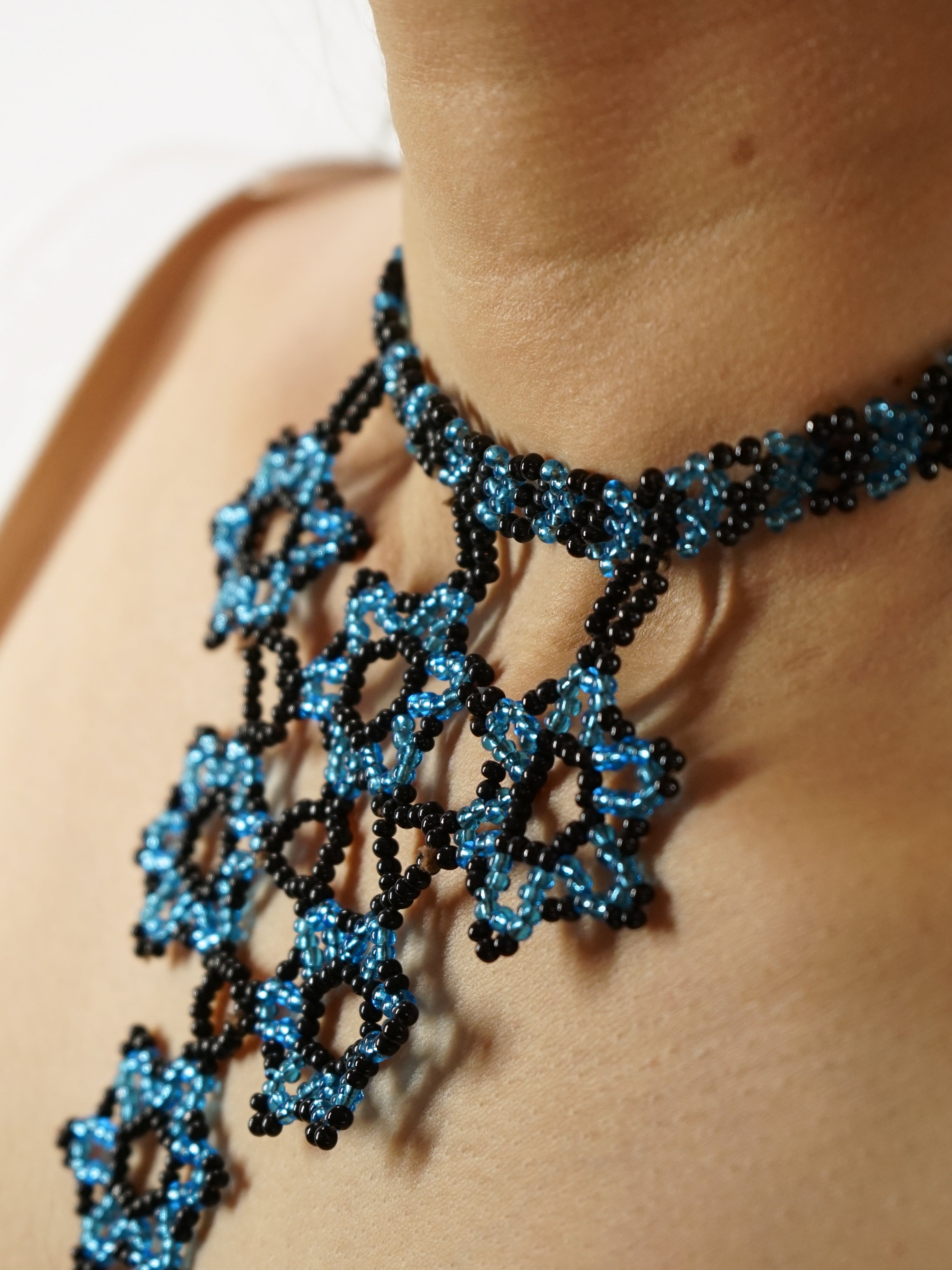 1960s Beaded Festoon Necklace