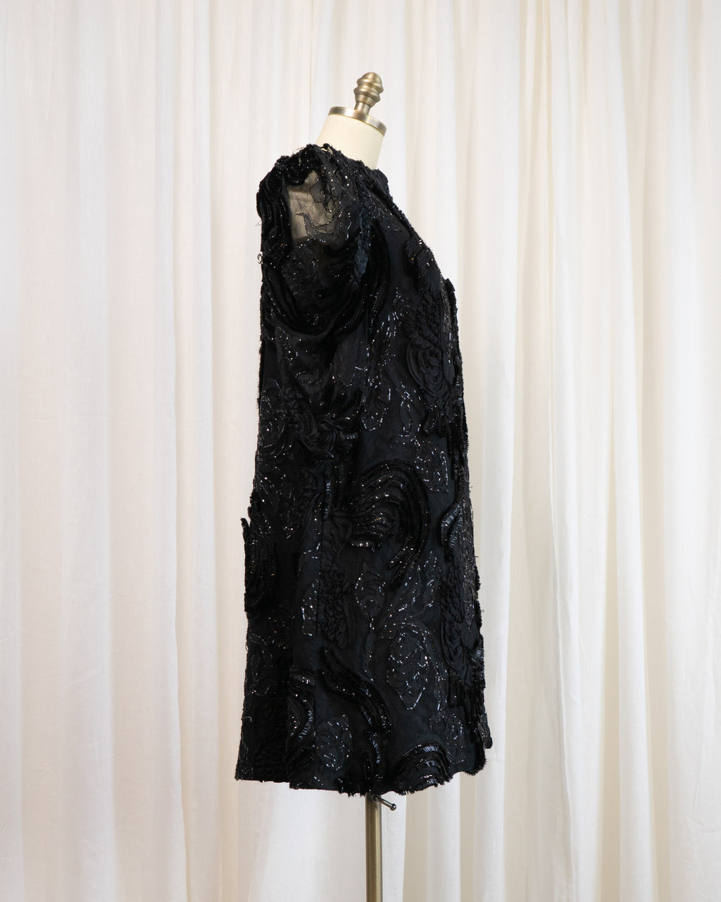 1980s Lace Jacket with Sheer Juliet Sleeves