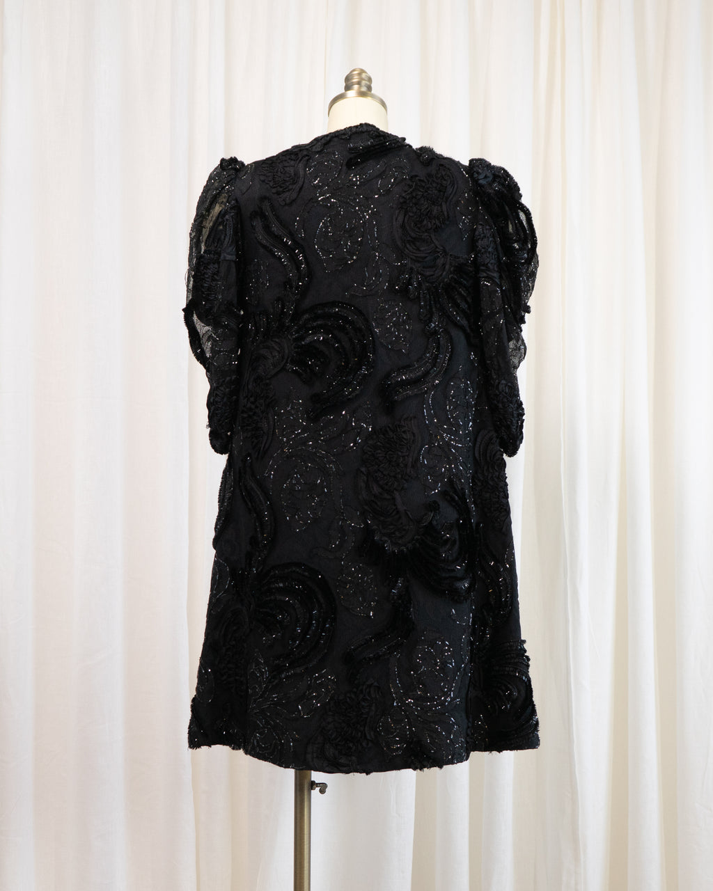 1980s Lace Jacket with Sheer Juliet Sleeves