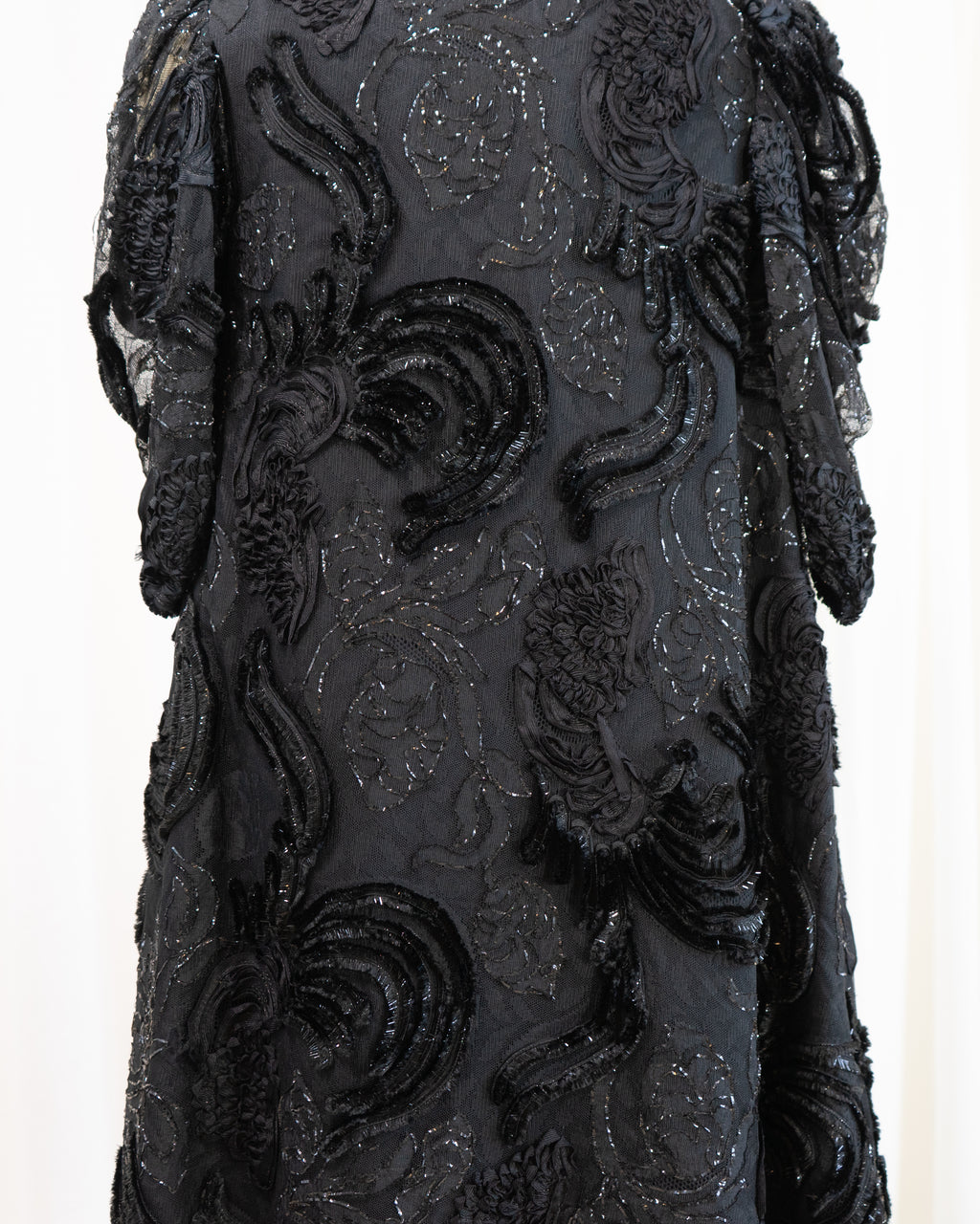 1980s Lace Jacket with Sheer Juliet Sleeves