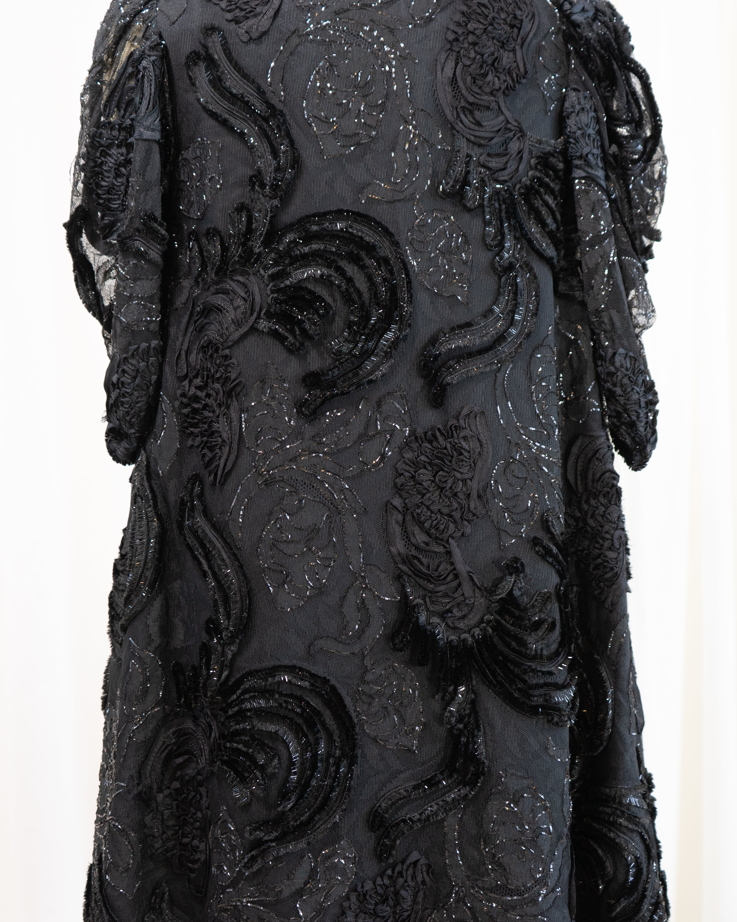 1980s Lace Jacket with Sheer Juliet Sleeves