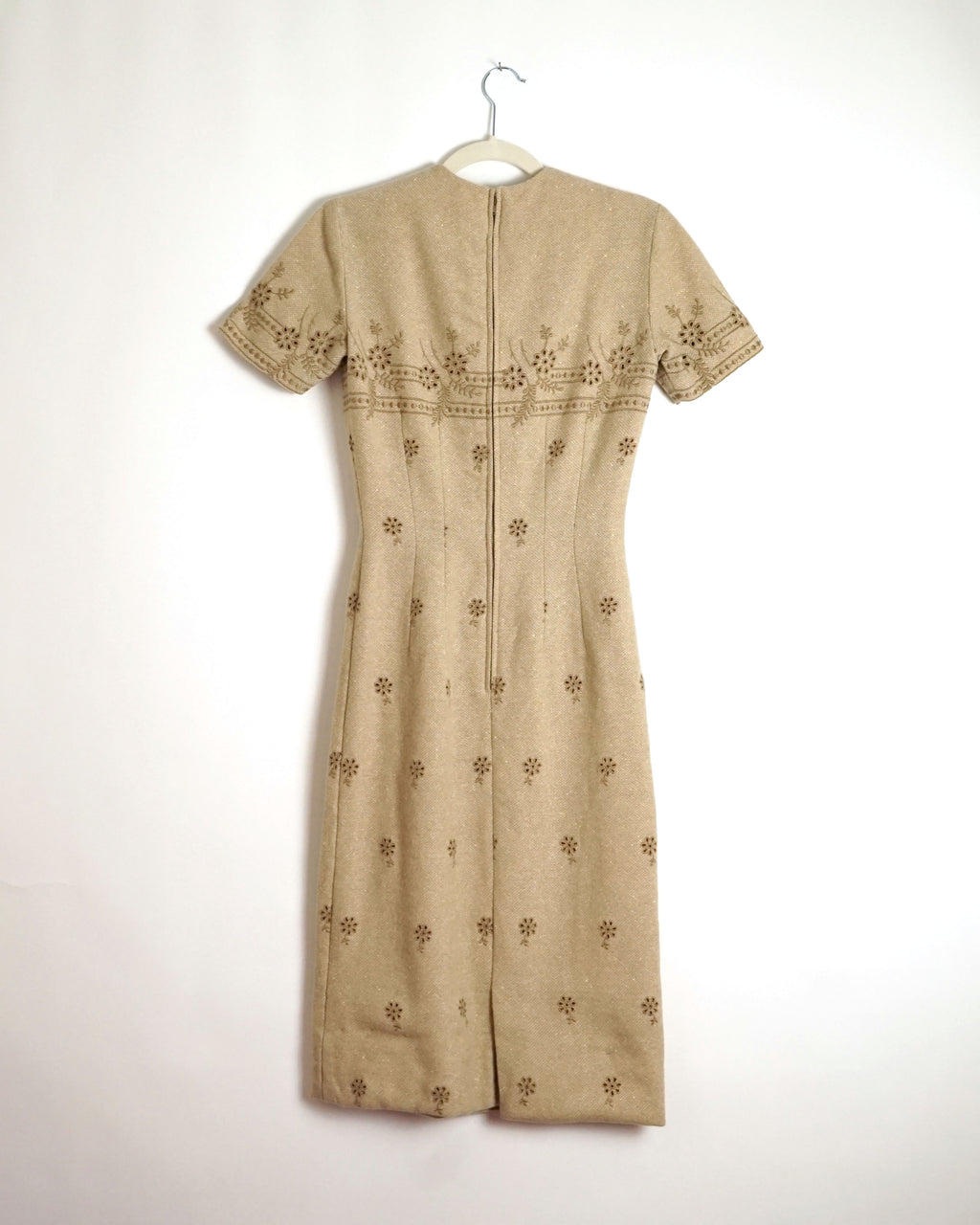 1960s Anne Fogarty Eyelet Midi Dress