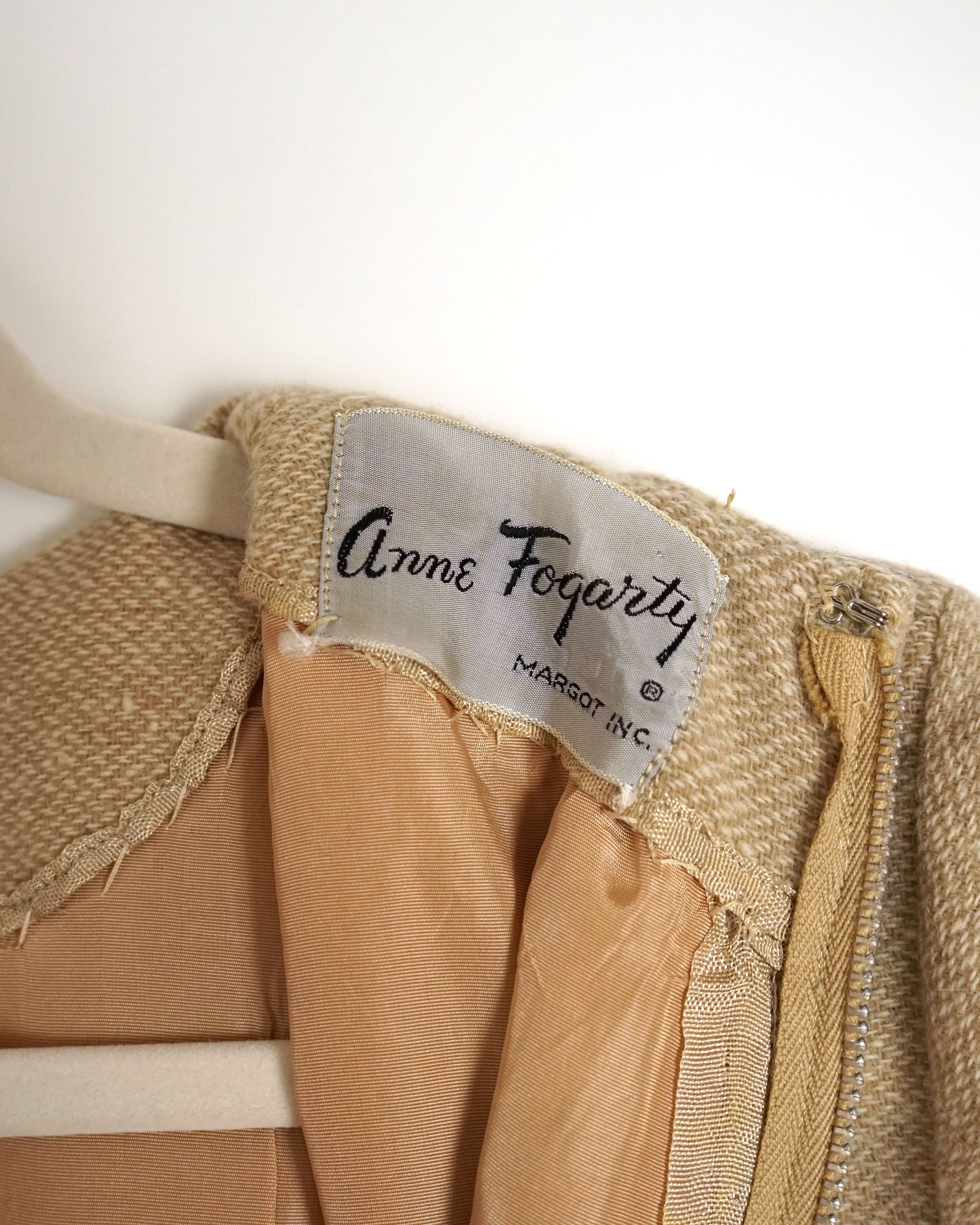 1960s Anne Fogarty Eyelet Midi Dress