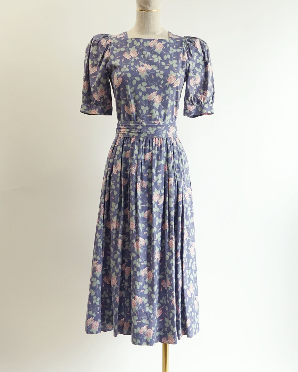 1980s Laura Ashley Climbing Roses Dress