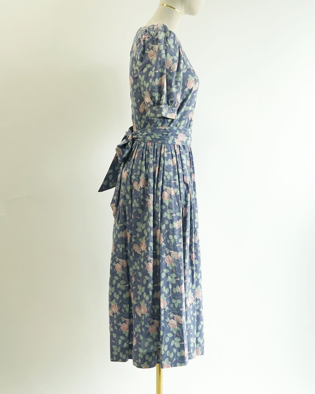 1980s Laura Ashley Climbing Roses Dress