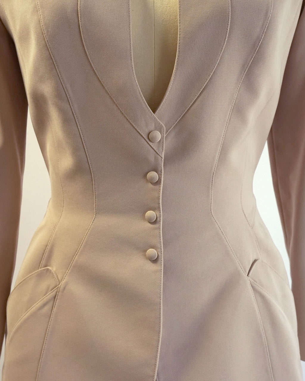 1980s Thierry Mugler Fitted Corset Blazer