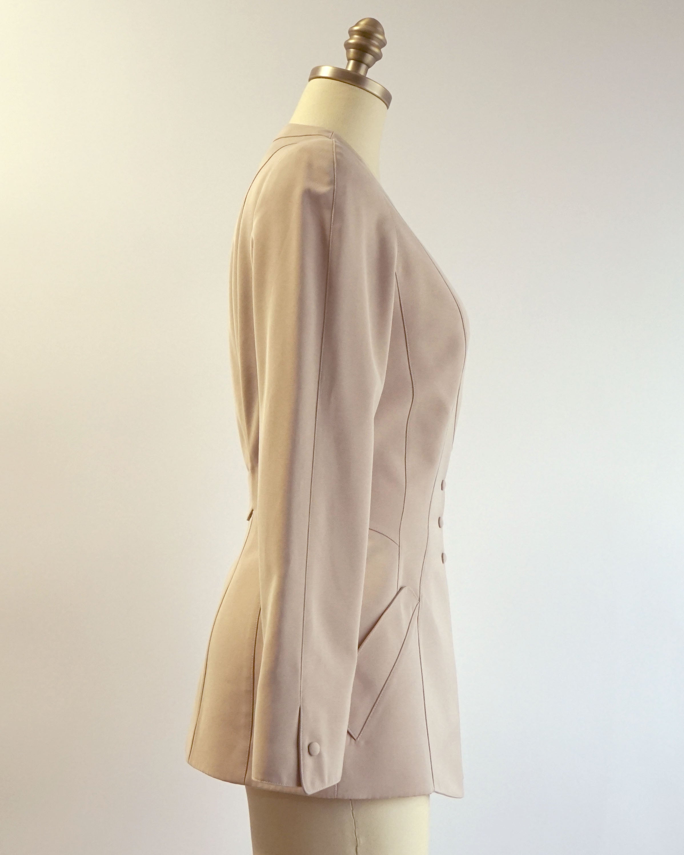 1980s Thierry Mugler Fitted Corset Blazer