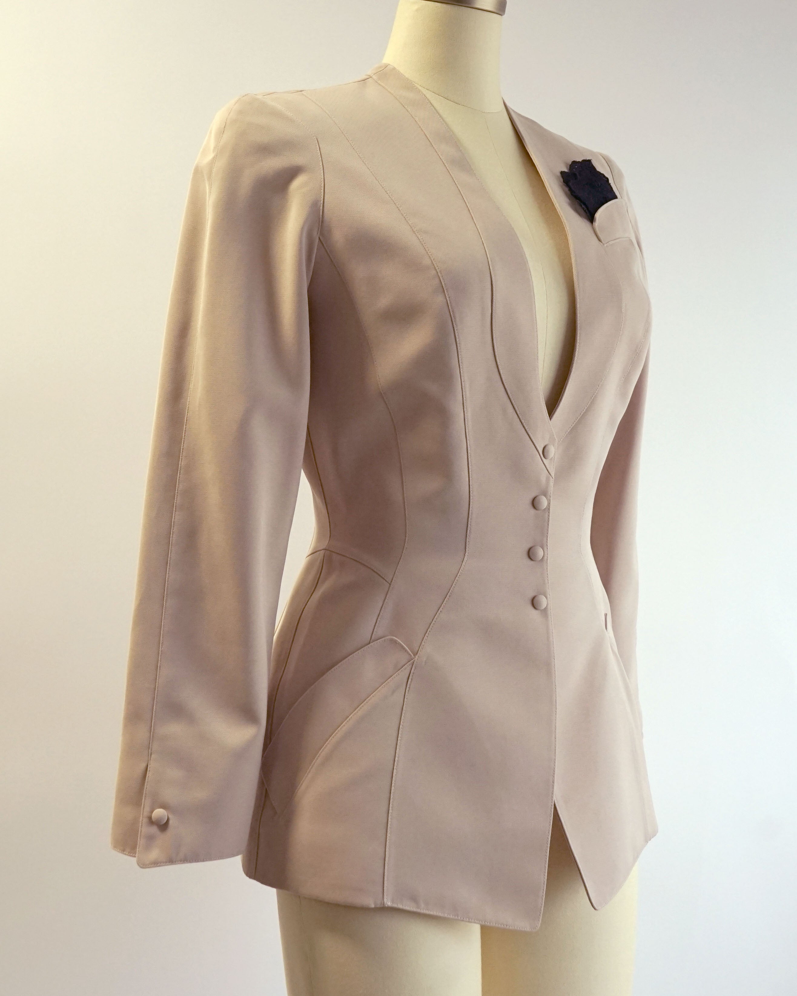 1980s Thierry Mugler Fitted Corset Blazer