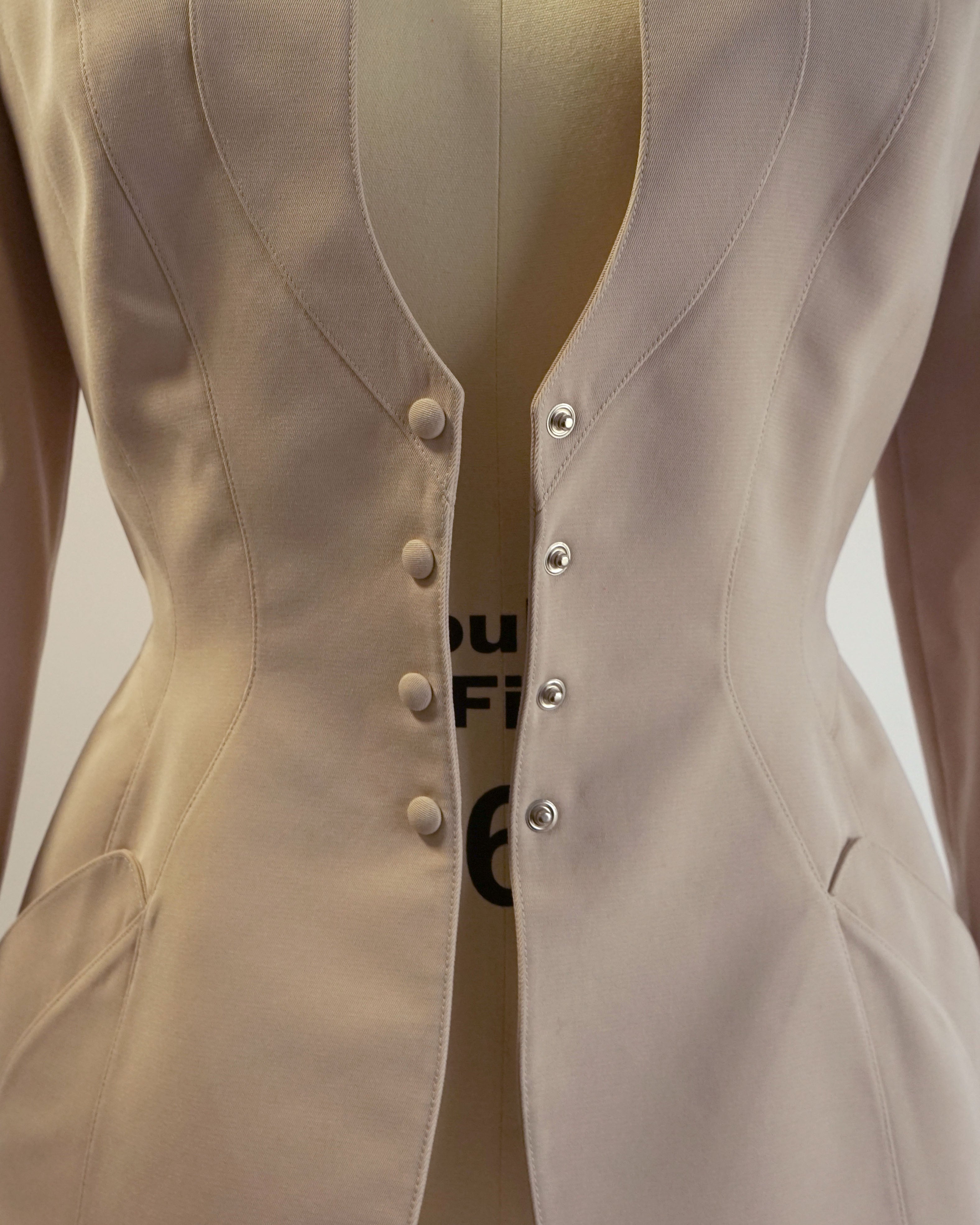 1980s Thierry Mugler Fitted Corset Blazer