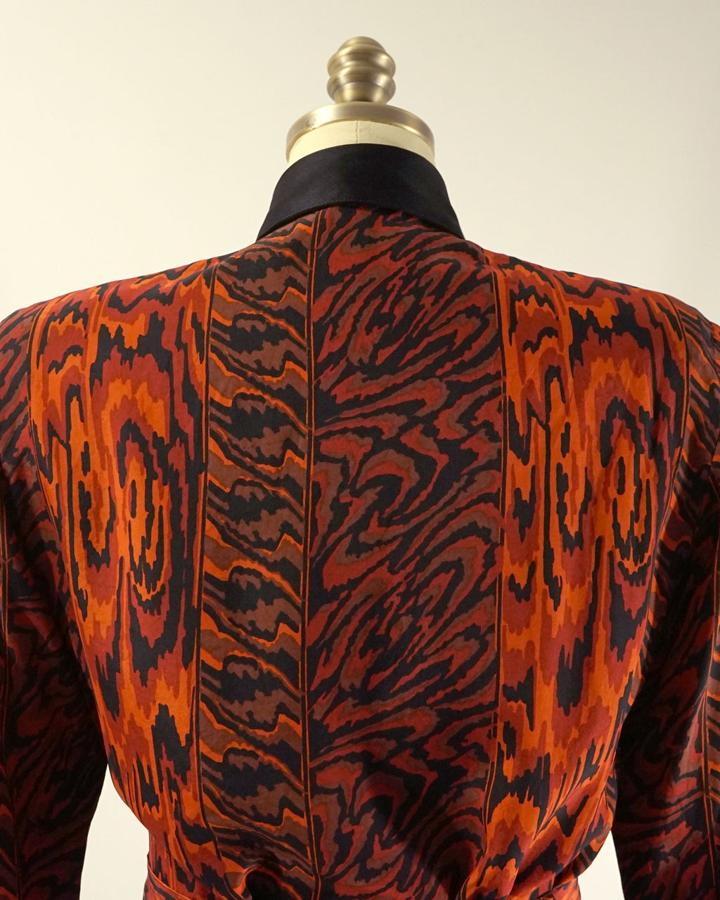 1990s Jean-Louis Scherrer Red Silk Blouse & Skirt Set