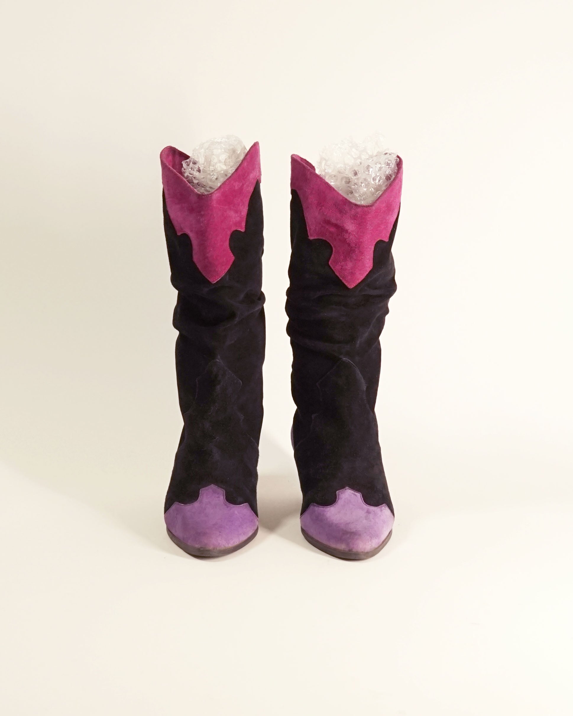 1980s Slouchy Suede Boots