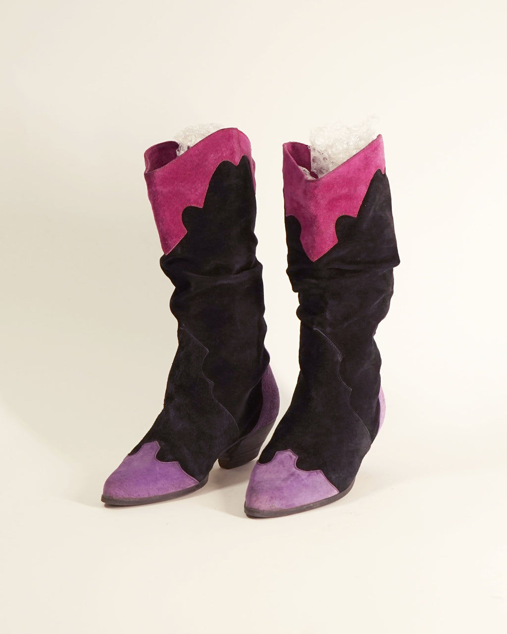 1980s Slouchy Suede Boots
