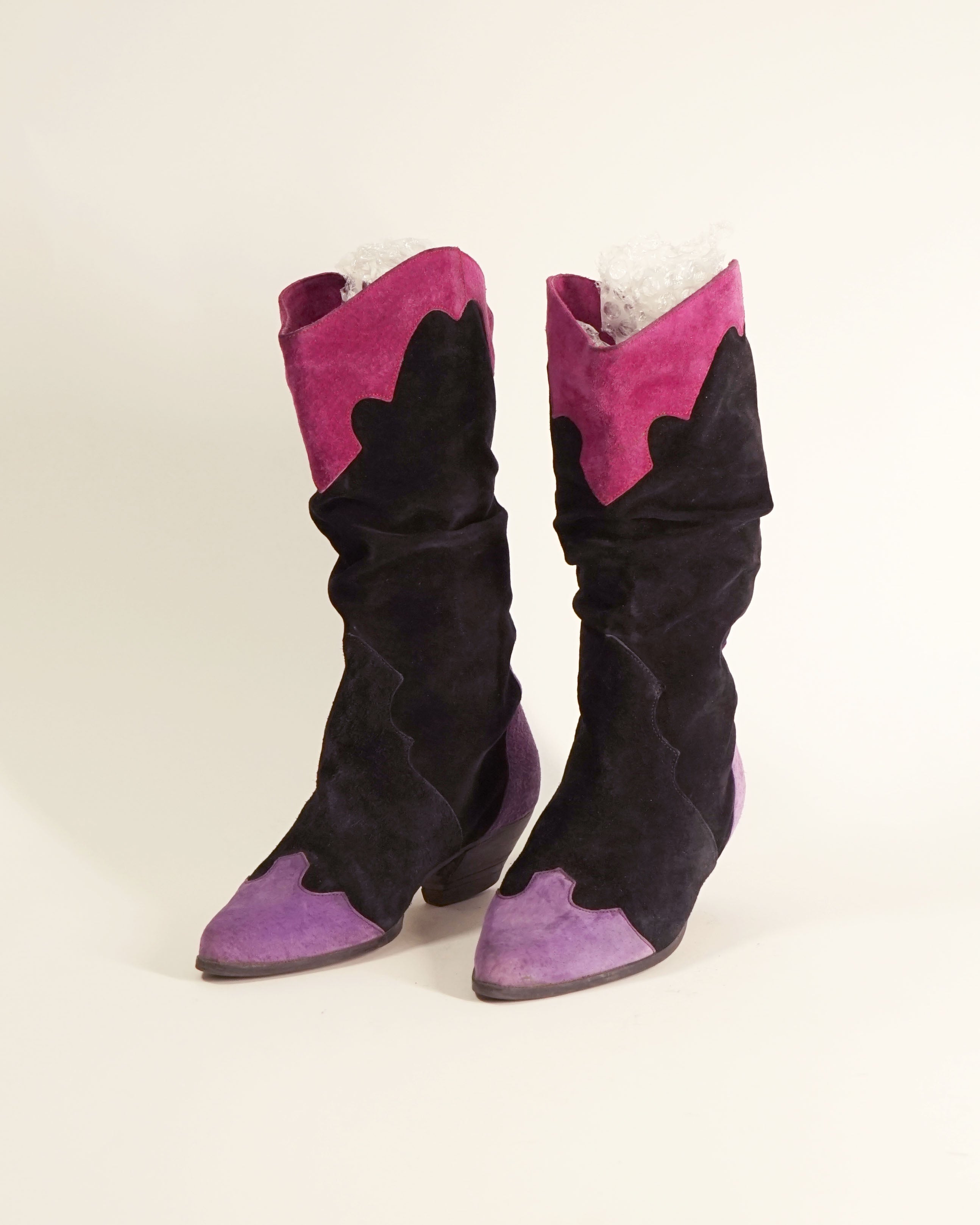 1980s Slouchy Suede Boots