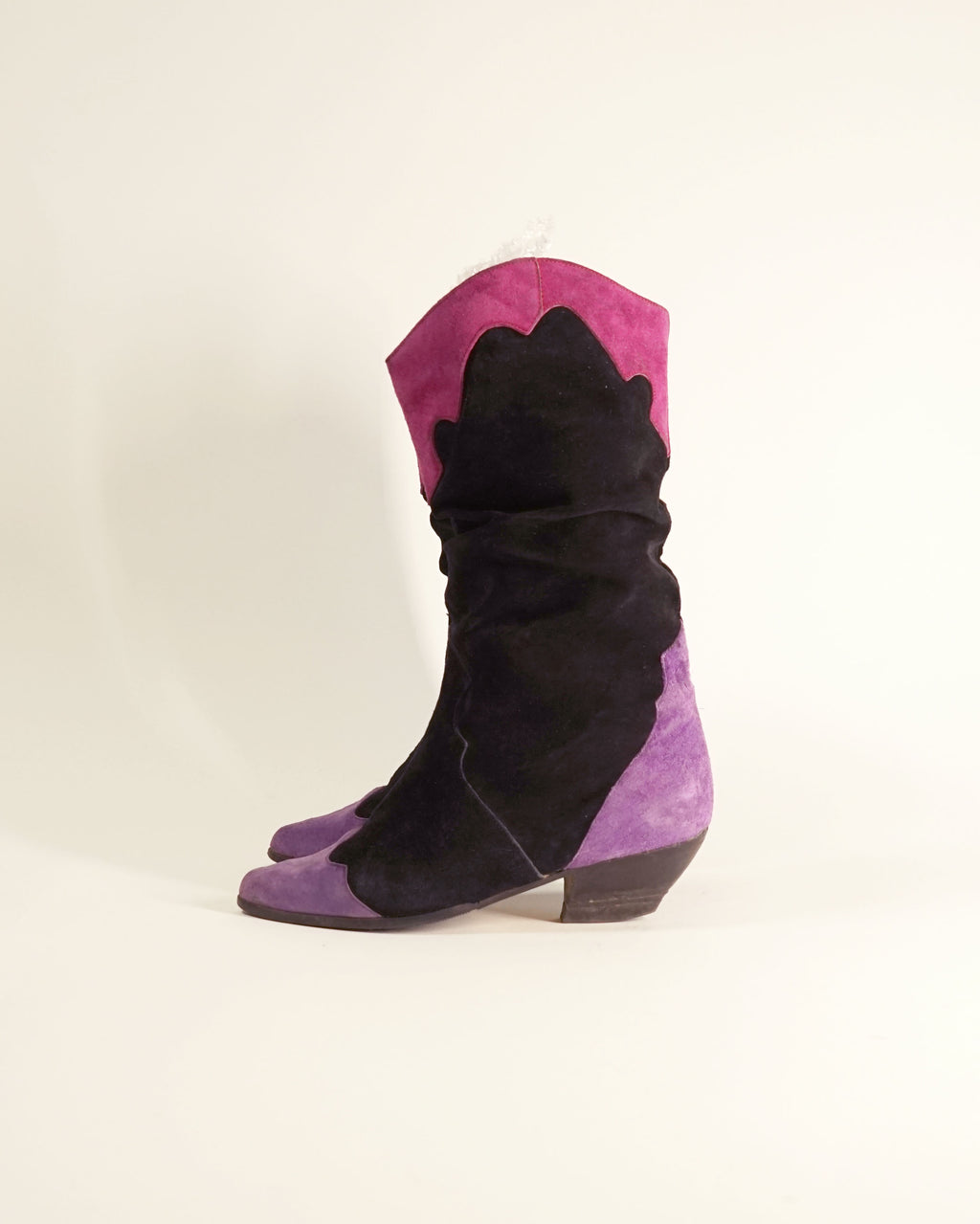 1980s Slouchy Suede Boots