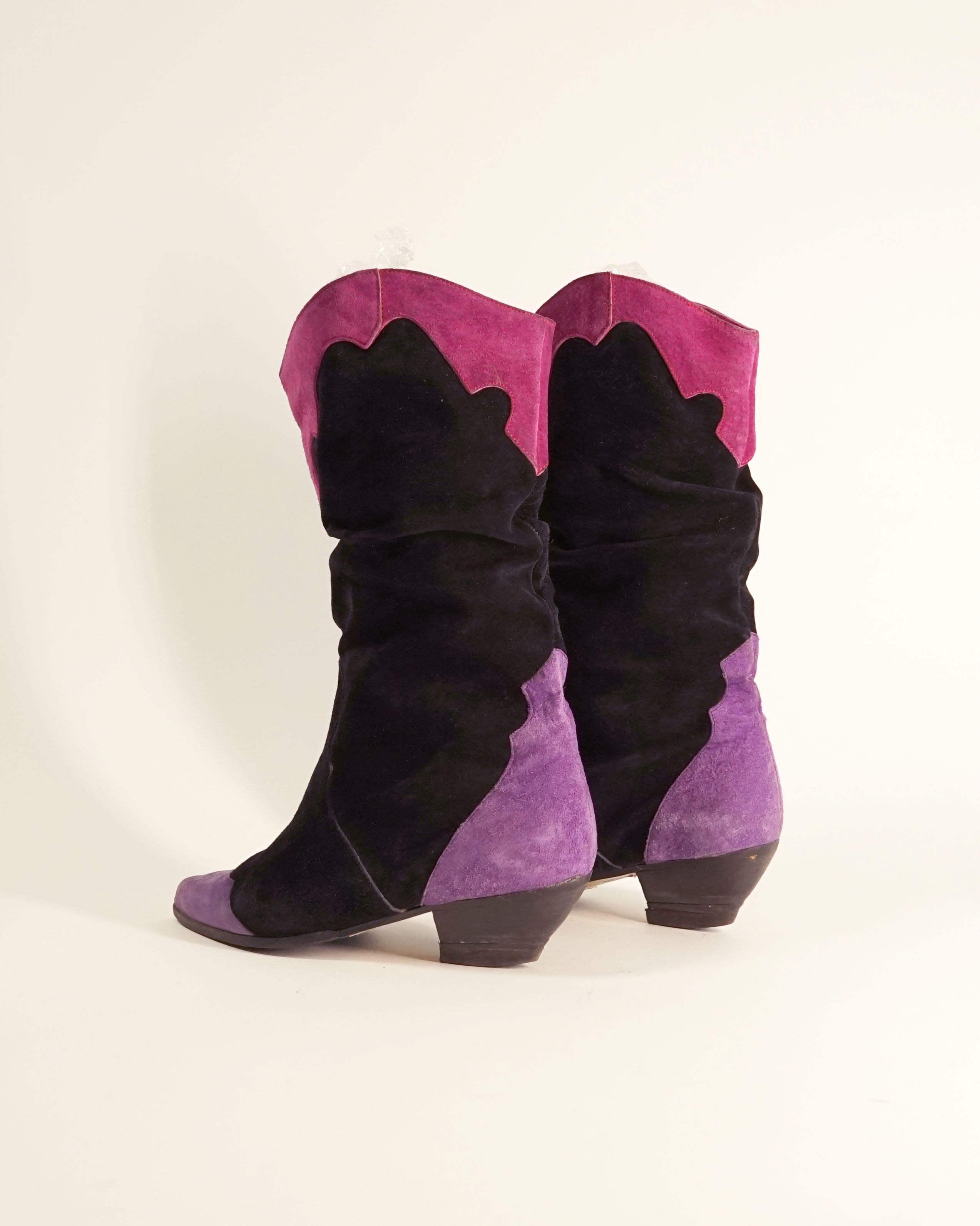 1980s Slouchy Suede Boots
