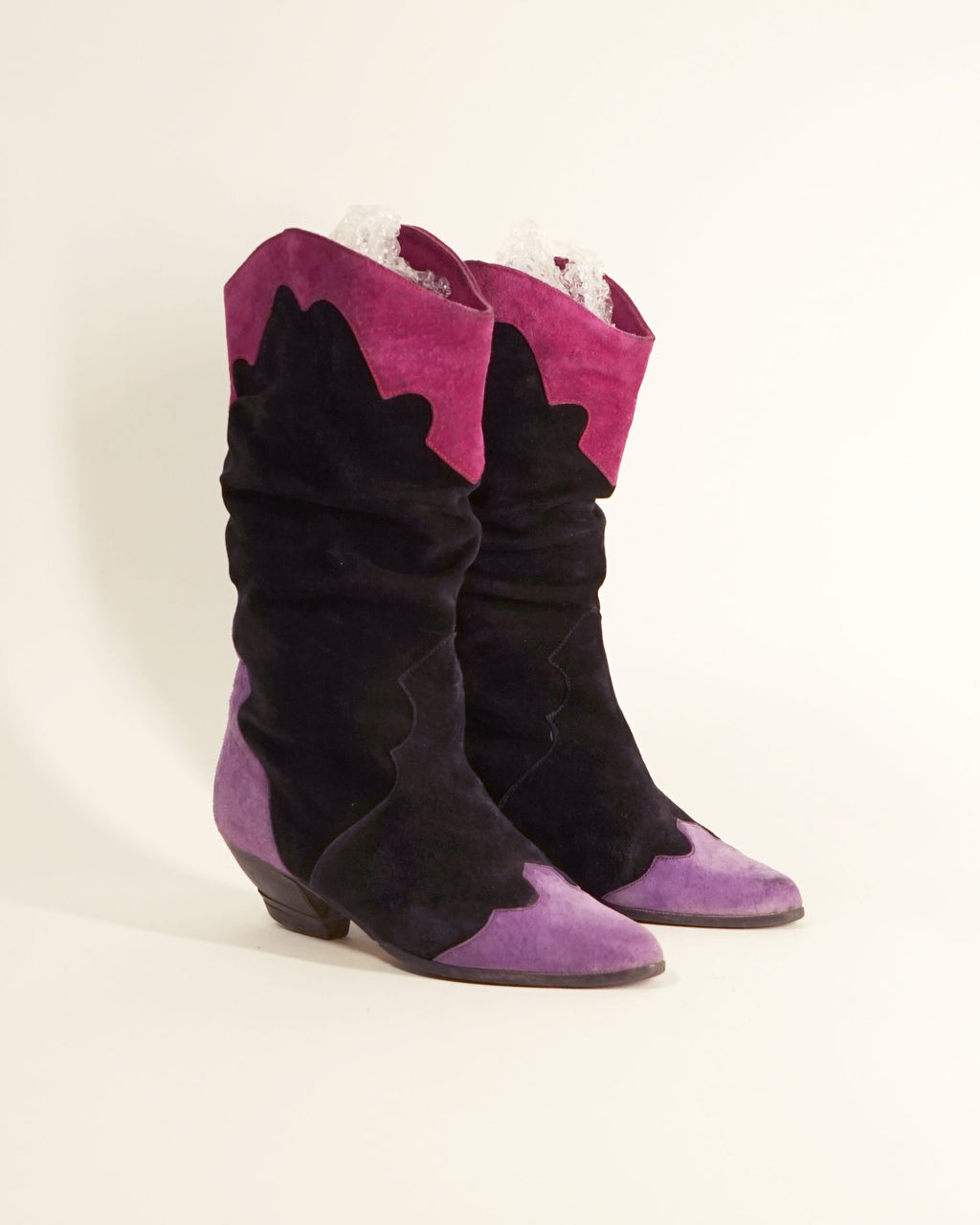 1980s Slouchy Suede Boots