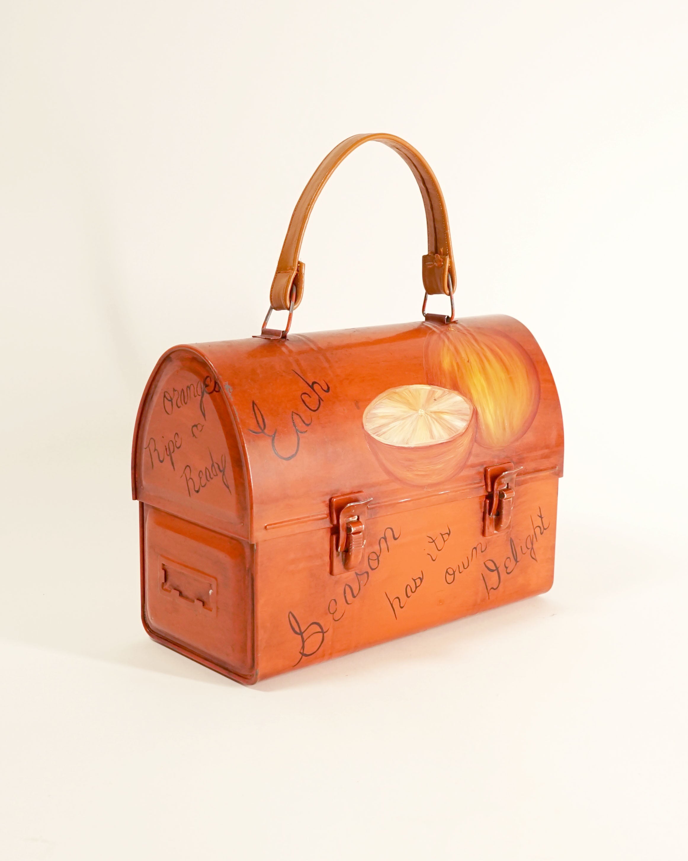 1960s Painted Lunch Box with Liner