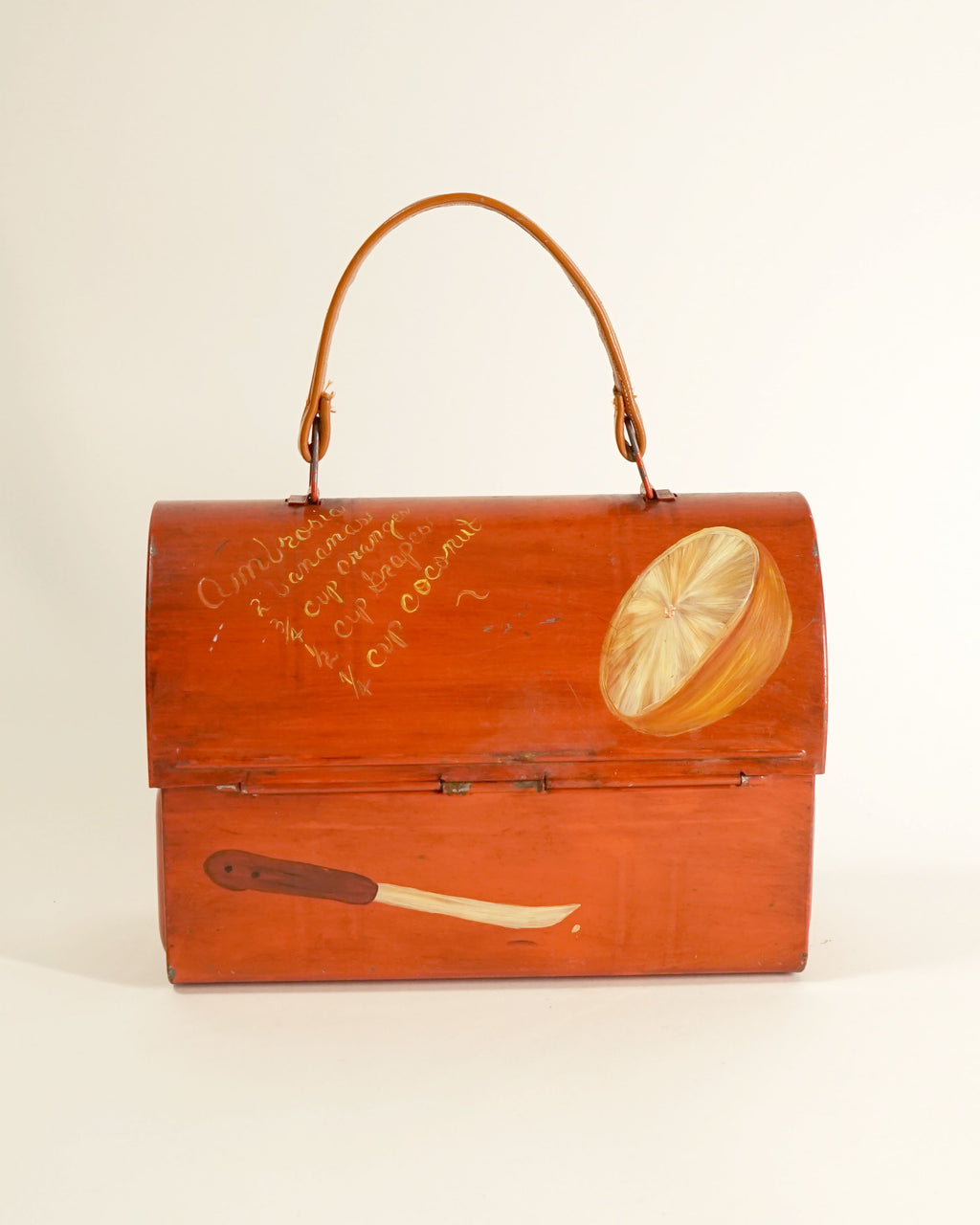 1960s Painted Lunch Box with Liner