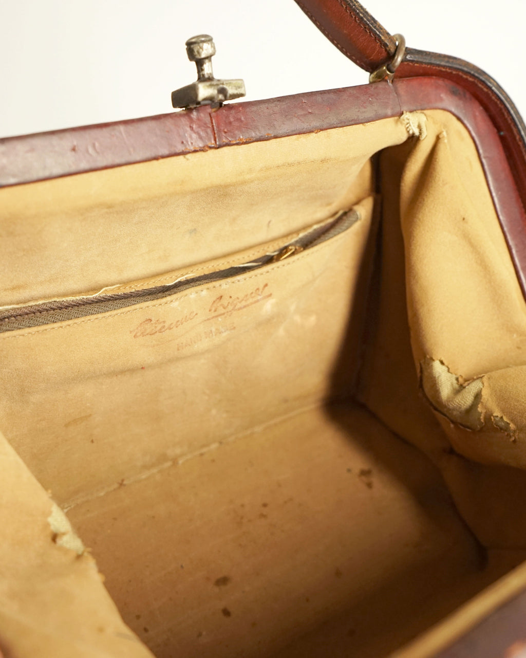 70s Etienne Aigner Jute & Leather Trim Handbag