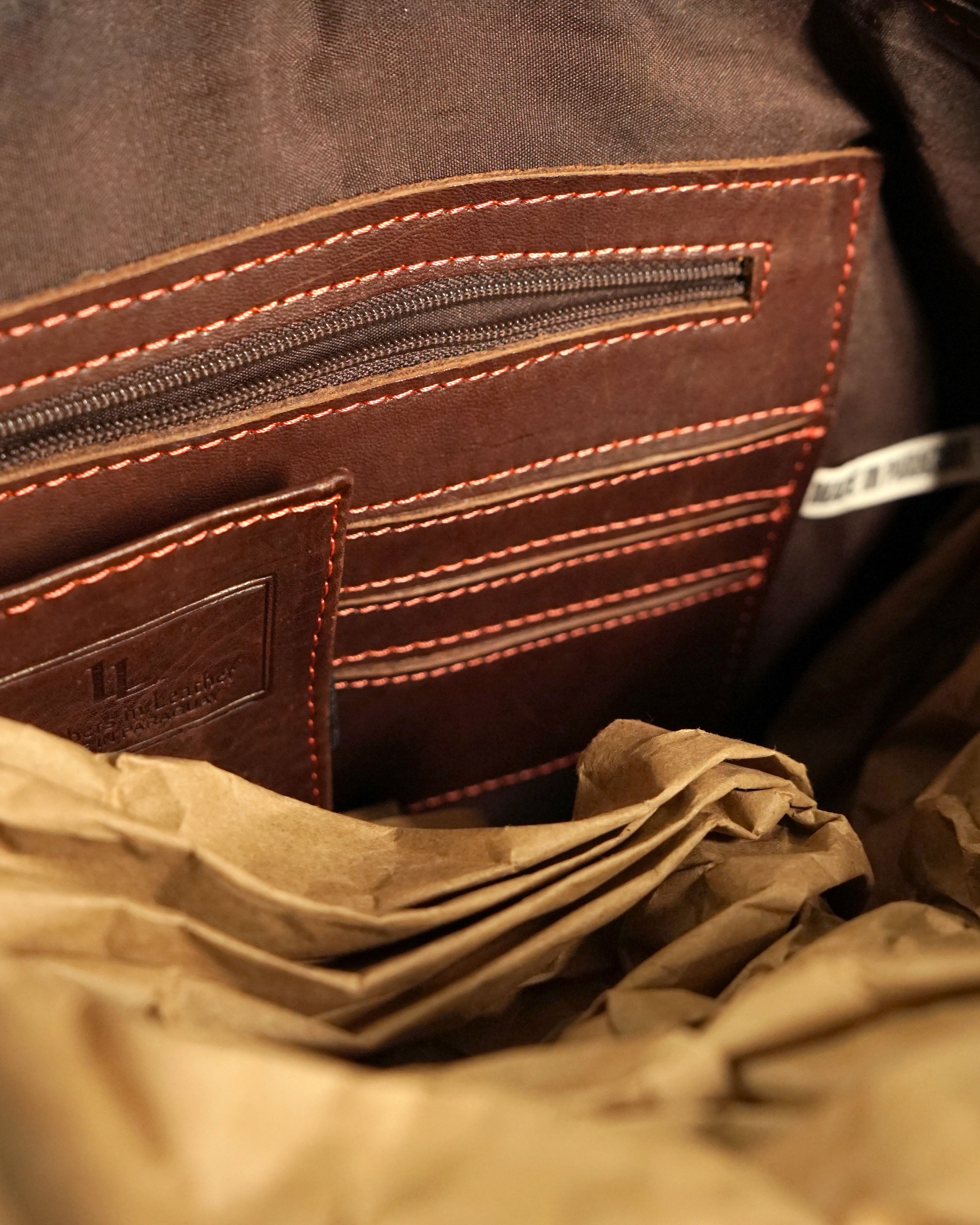 1990s Etched Leather Duffel Bag