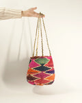 80s Ecuadorian Shigra Hemp Bucket Bag