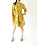 1960s Bill Blass for Maurice Rentner Mod Metallic Dress