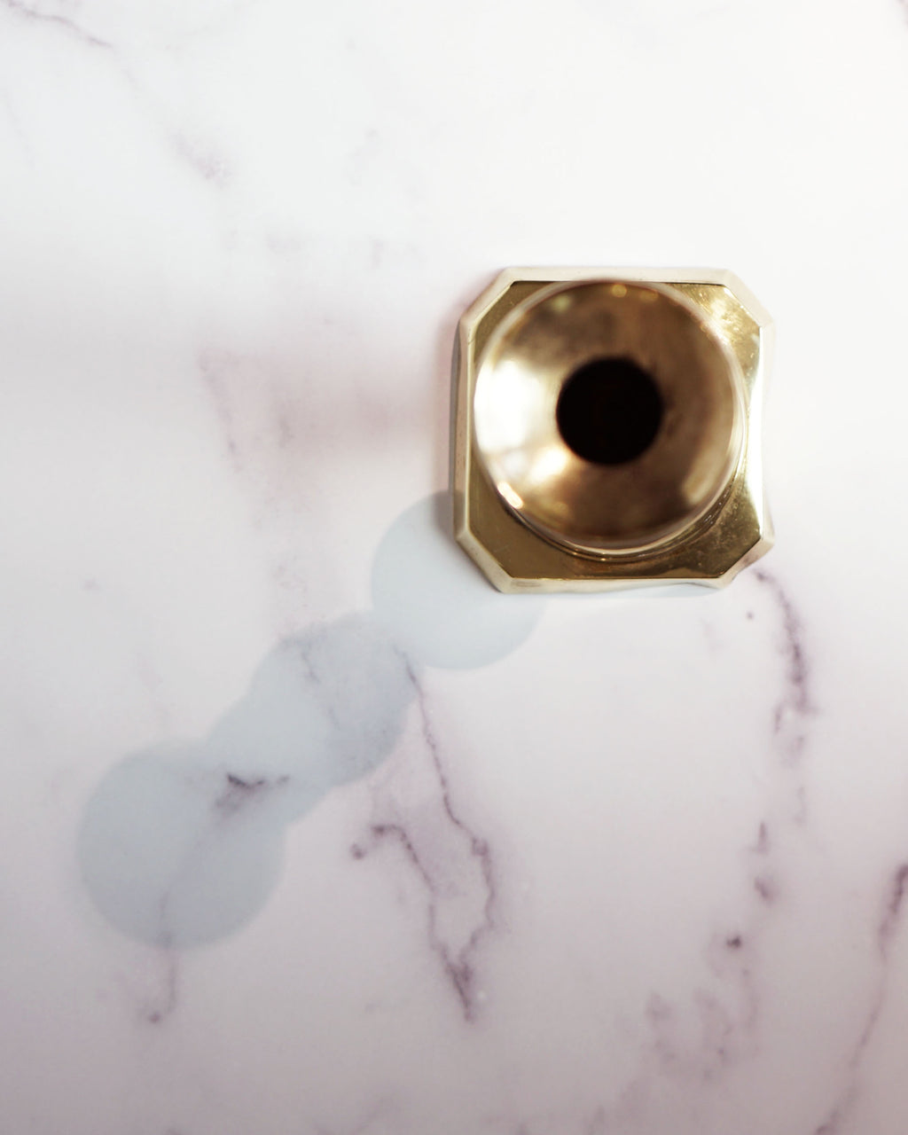 70s Extra Large Brass Candle Holder