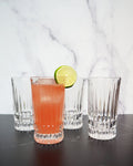 1980s Highball Crystal Glasses - Set of Four