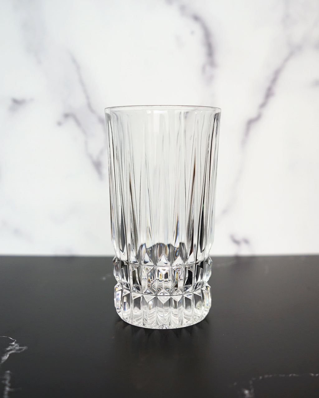 1980s Highball Crystal Glasses - Set of Four