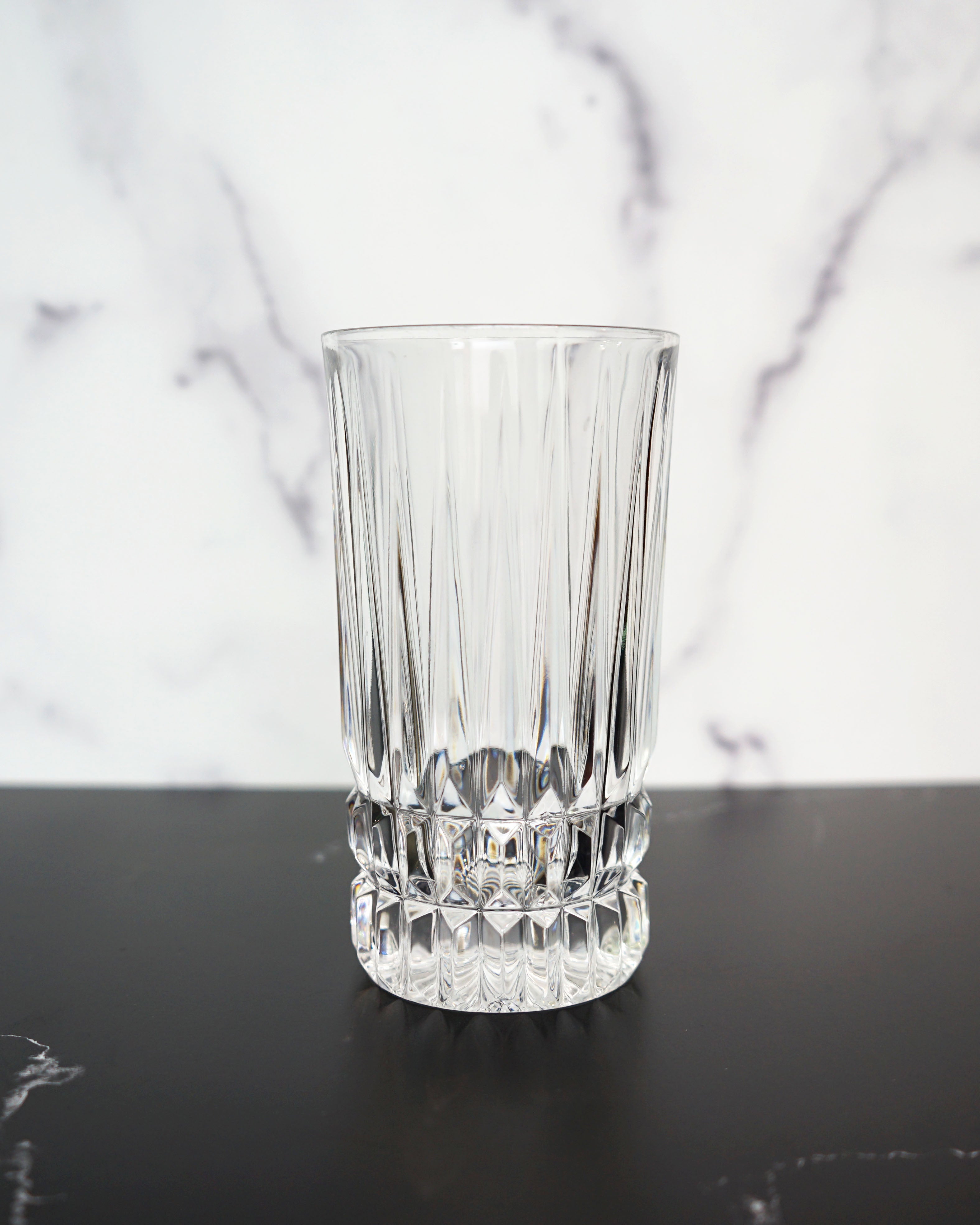 1980s Highball Crystal Glasses - Set of Four
