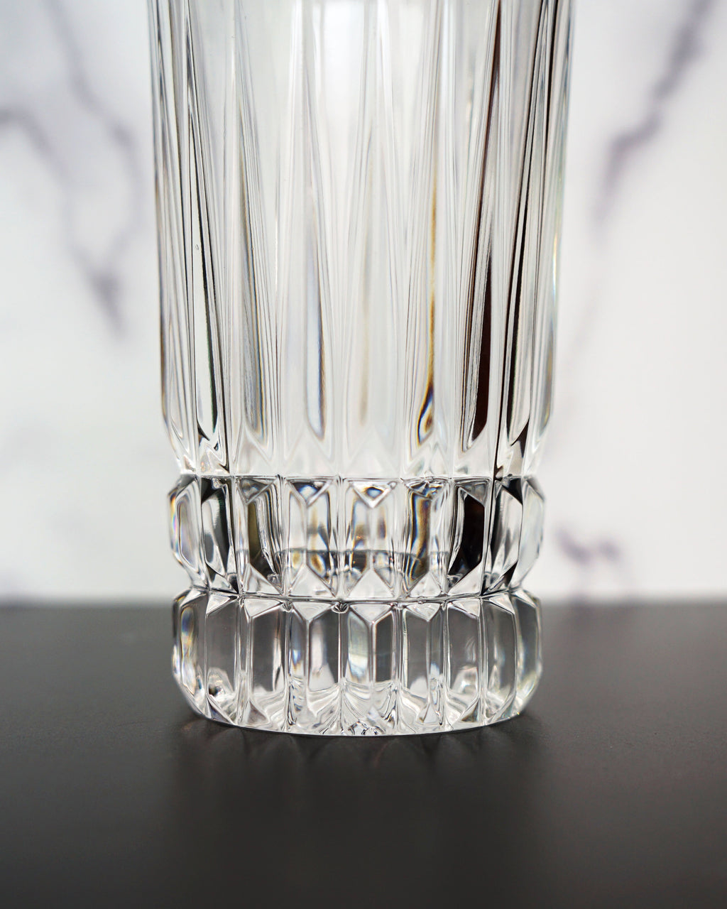 1980s Highball Crystal Glasses - Set of Four