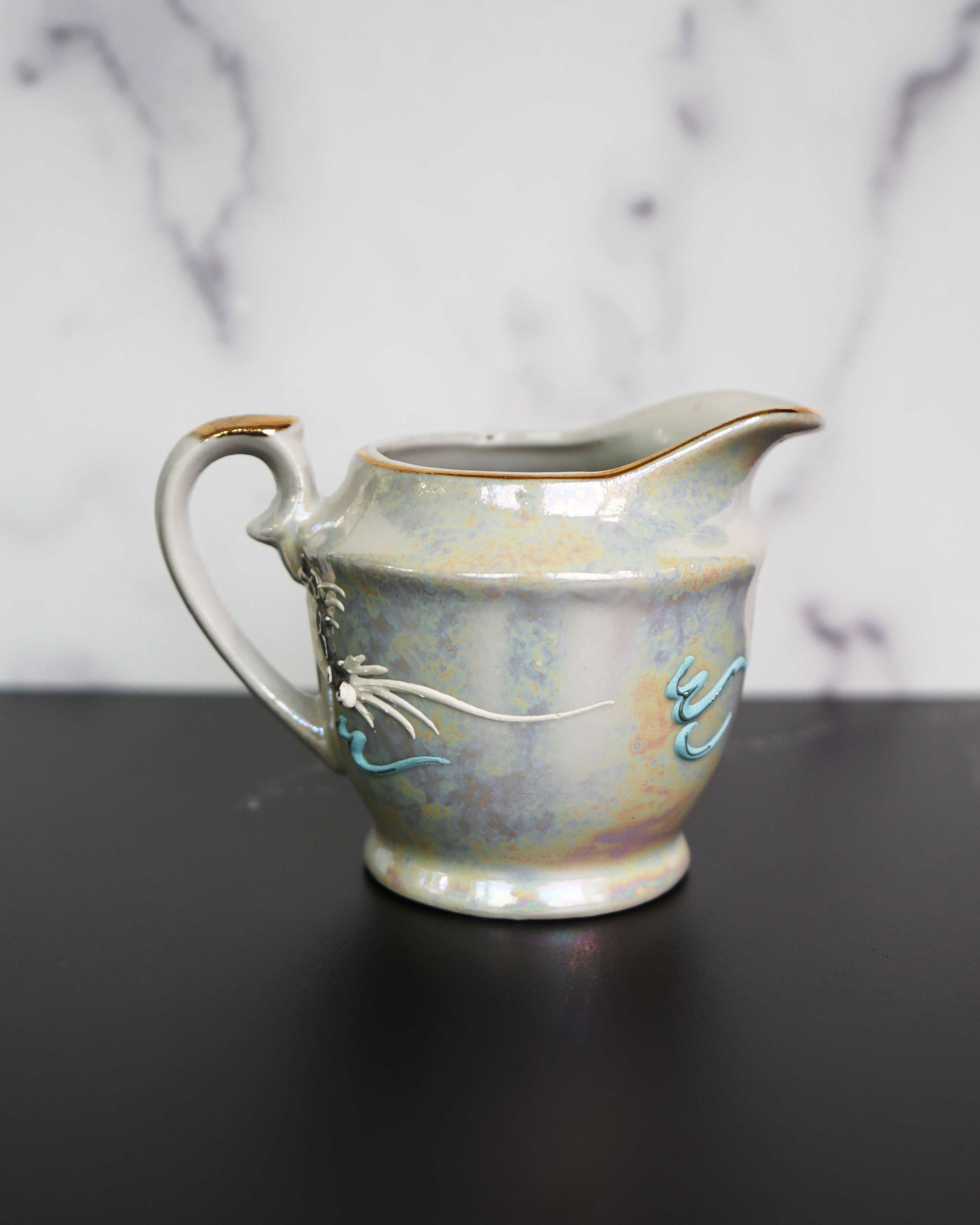 1950s Moriage Dragonware Demitasse Lithophane Tea Set