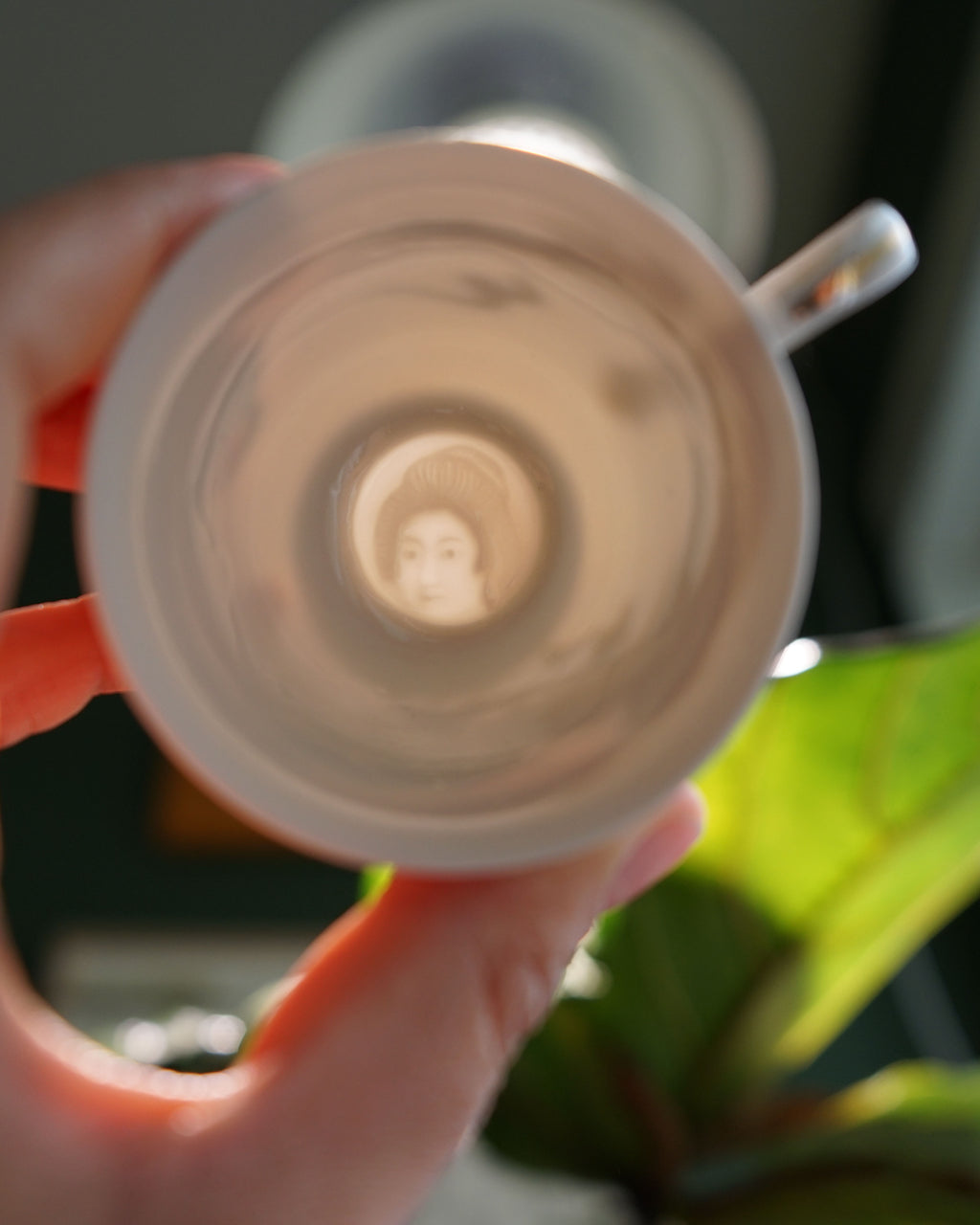 1950s Moriage Dragonware Demitasse Lithophane Tea Set