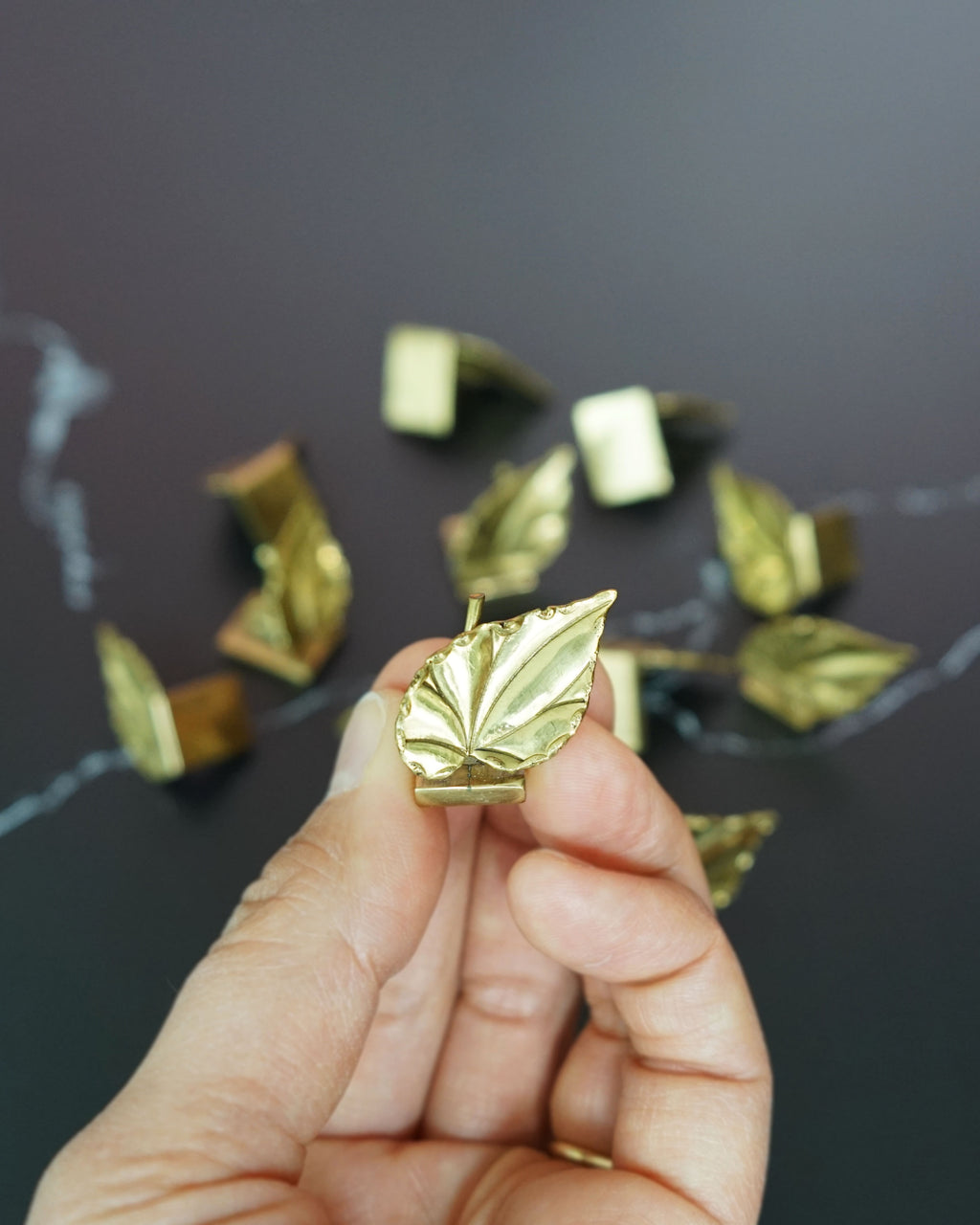 1960s Brass Place Card Holders - Set of 10